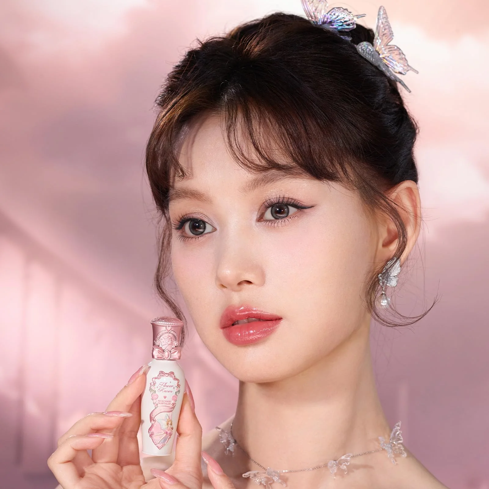 Flower Knows Midsummer Fairytales Coating Lip Lacquer,Glowy Non-Fading Lip Gloss,Hydrating Tinted Lip Oil for Girls&Women,Vegan & Cruelty Free,0.17Fl Oz(G02 Little Flower Fairy) - Image 4