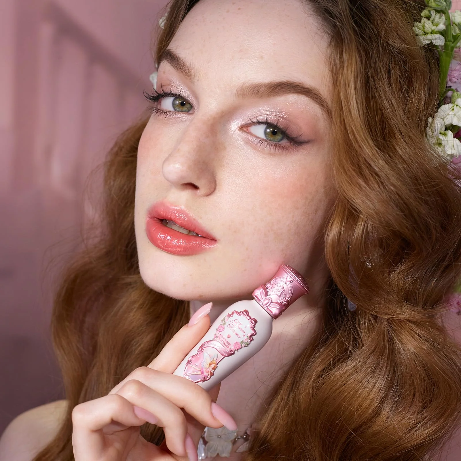 Flower Knows Midsummer Fairytales Coating Lip Lacquer,Glowy Non-Fading Lip Gloss,Hydrating Tinted Lip Oil for Girls&Women,Vegan & Cruelty Free,0.17Fl Oz(G02 Little Flower Fairy) - Image 5