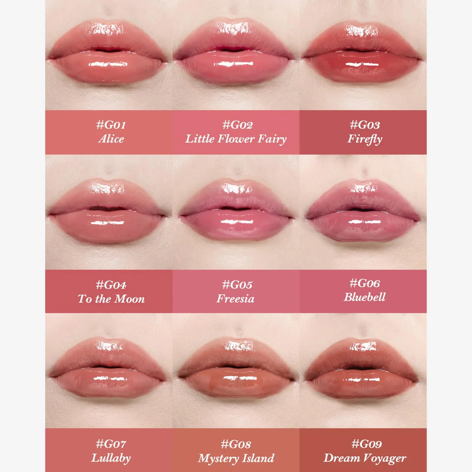 Flower Knows Midsummer Fairytales Coating Lip Lacquer,Glowy Non-Fading Lip Gloss,Hydrating Tinted Lip Oil for Girls&Women,Vegan & Cruelty Free,0.17Fl Oz(G02 Little Flower Fairy) - Image 8