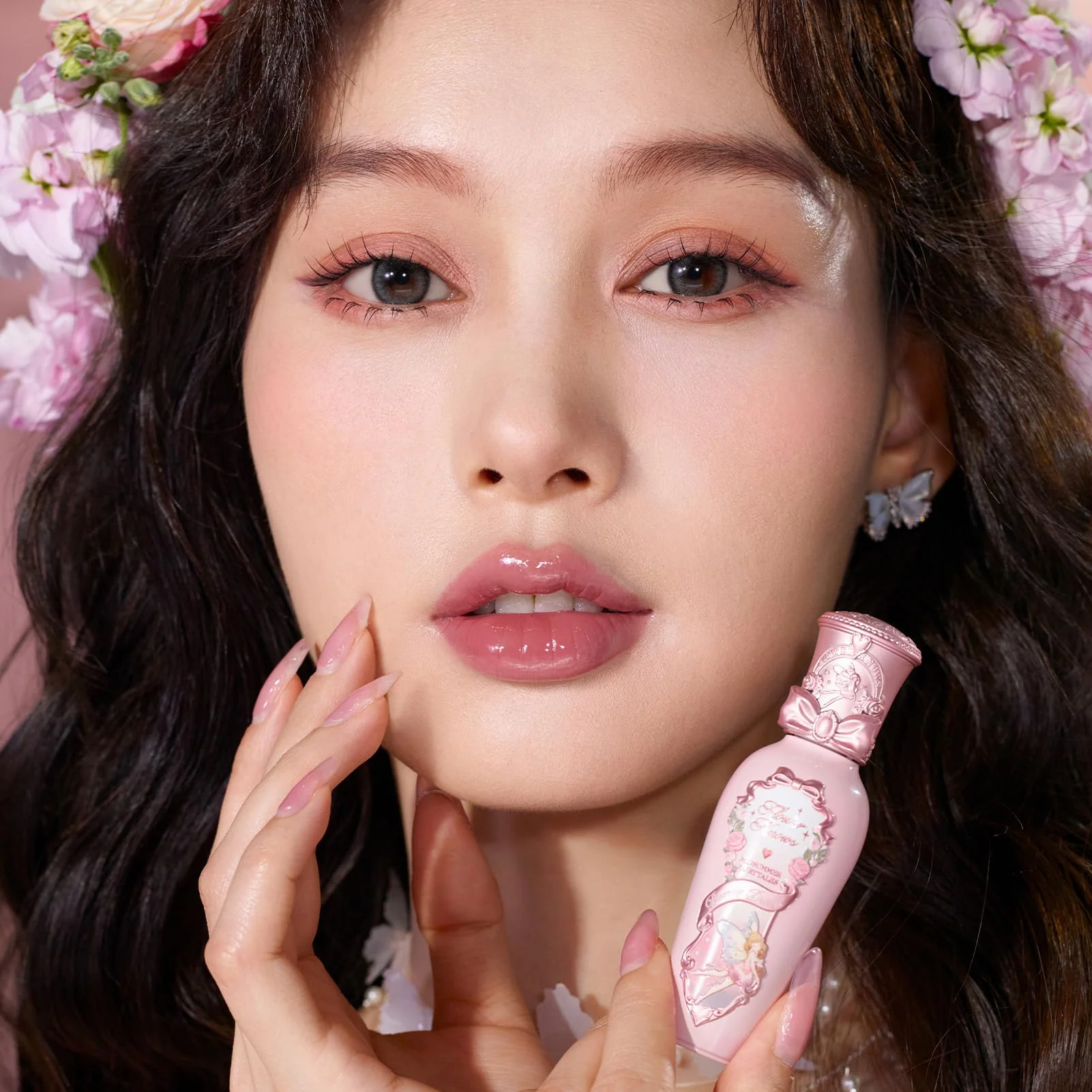 Flower Knows Midsummer Fairytales Coating Lip Lacquer,Glowy Non-Fading Lip Gloss,Hydrating Tinted Lip Oil for Girls&Women,Vegan & Cruelty Free,0.17Fl Oz(G06 Bluebell) - Image 4