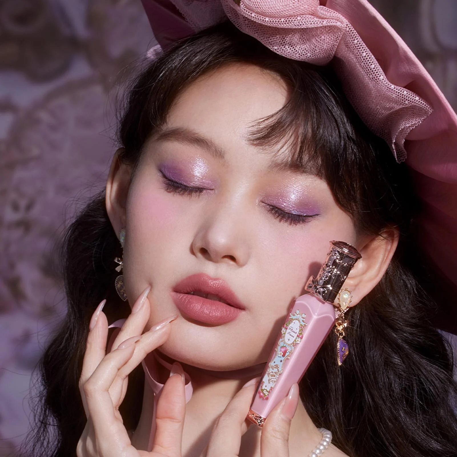Flower Knows Strawberry Rococo Cloud Lip Cream,Long Lasting Soft Pink Matte Lipstick,Hydrating Lip Stain,Transfer & Smudge Proof Velvet Liquid Lipstick for Girls&Women,0.12 Fl Oz(S04 Strawberry Moon) - Image 4