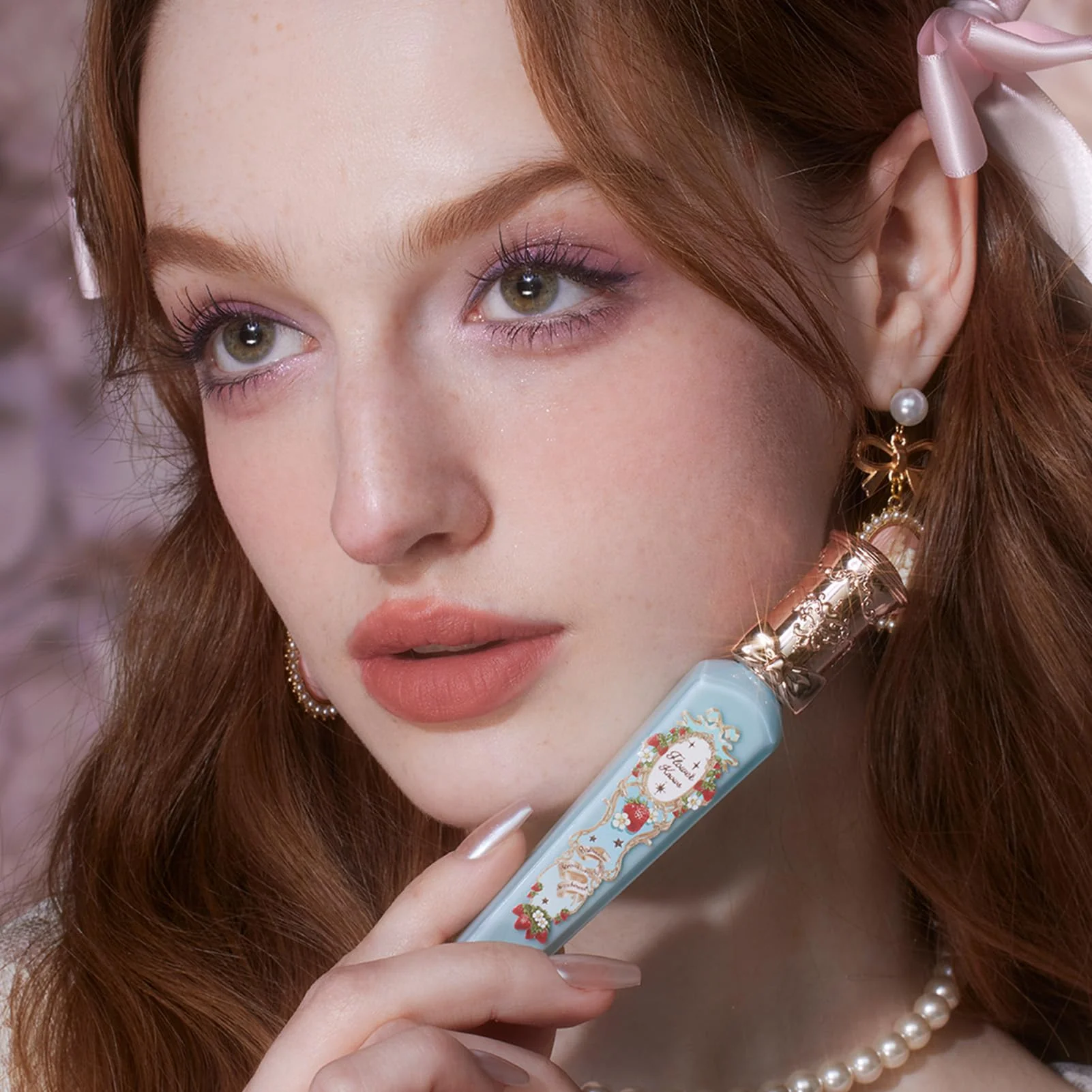 Flower Knows Strawberry Rococo Cloud Lip Cream,Long Lasting Warm Brown Nude Matte Lipstick,Hydrating Lip Stain,Transfer& Smudge Proof Velvet Liquid Lipstick for Girls&Women,0.12 Fl Oz(S03 Caffe Mocha) - Image 6