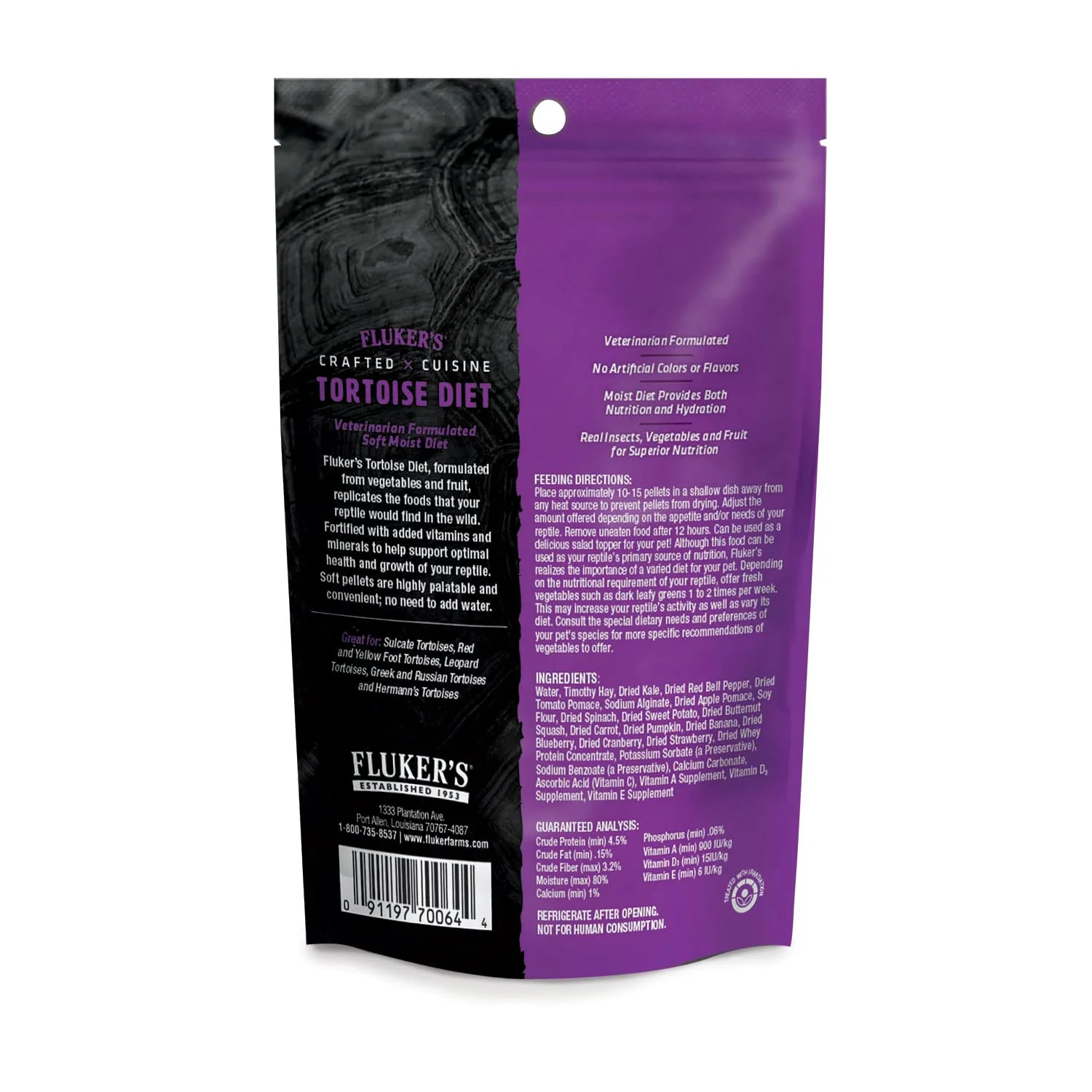 Fluker's Crafted Cuisine Diet, Tortoise Food, Made with Real Fruits & Veggies, 6.75 oz - Image 4