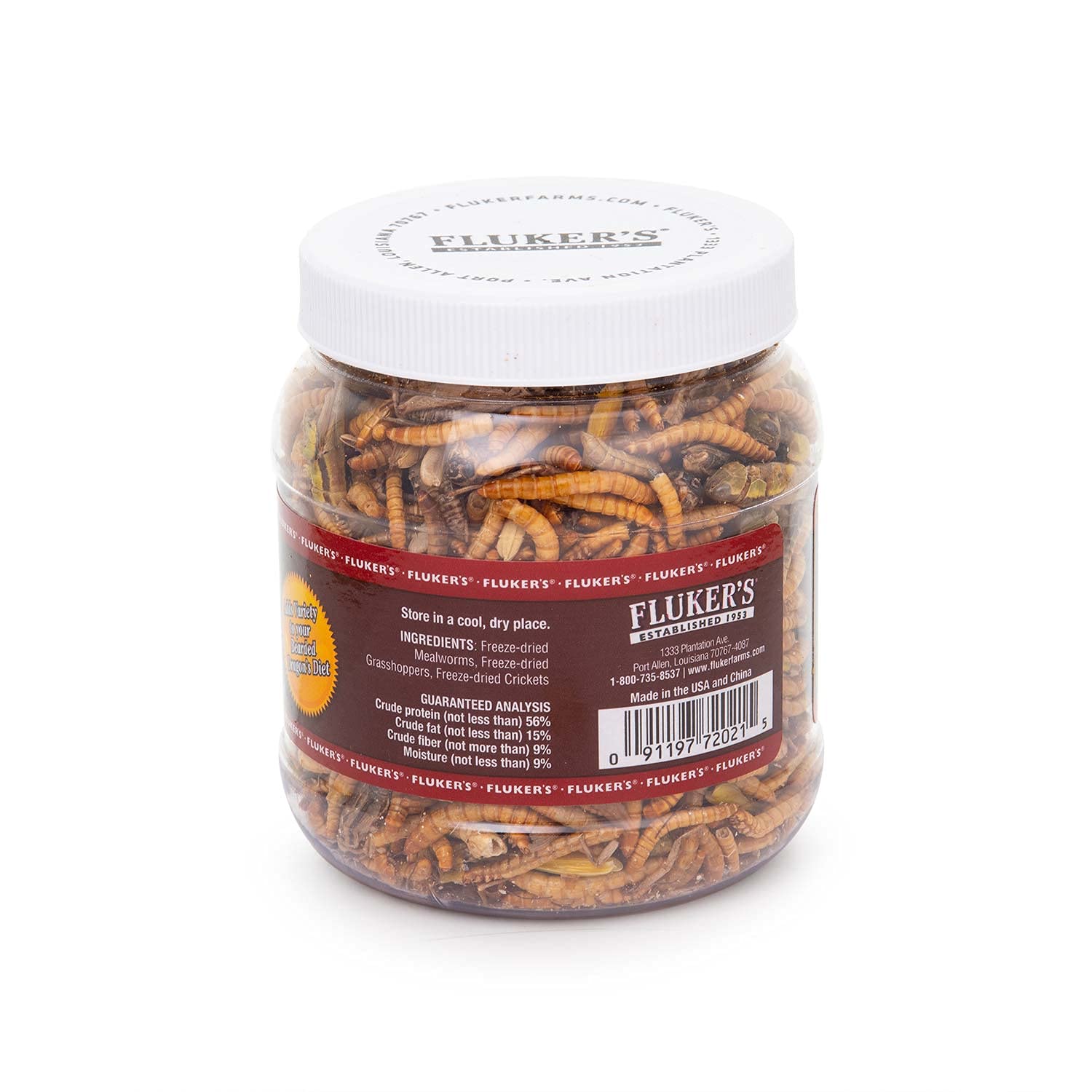 Fluker's Medley Treat for Bearded Dragons, Grasshoppers, Mealworms and Crickets, 1.8 oz - Image 4