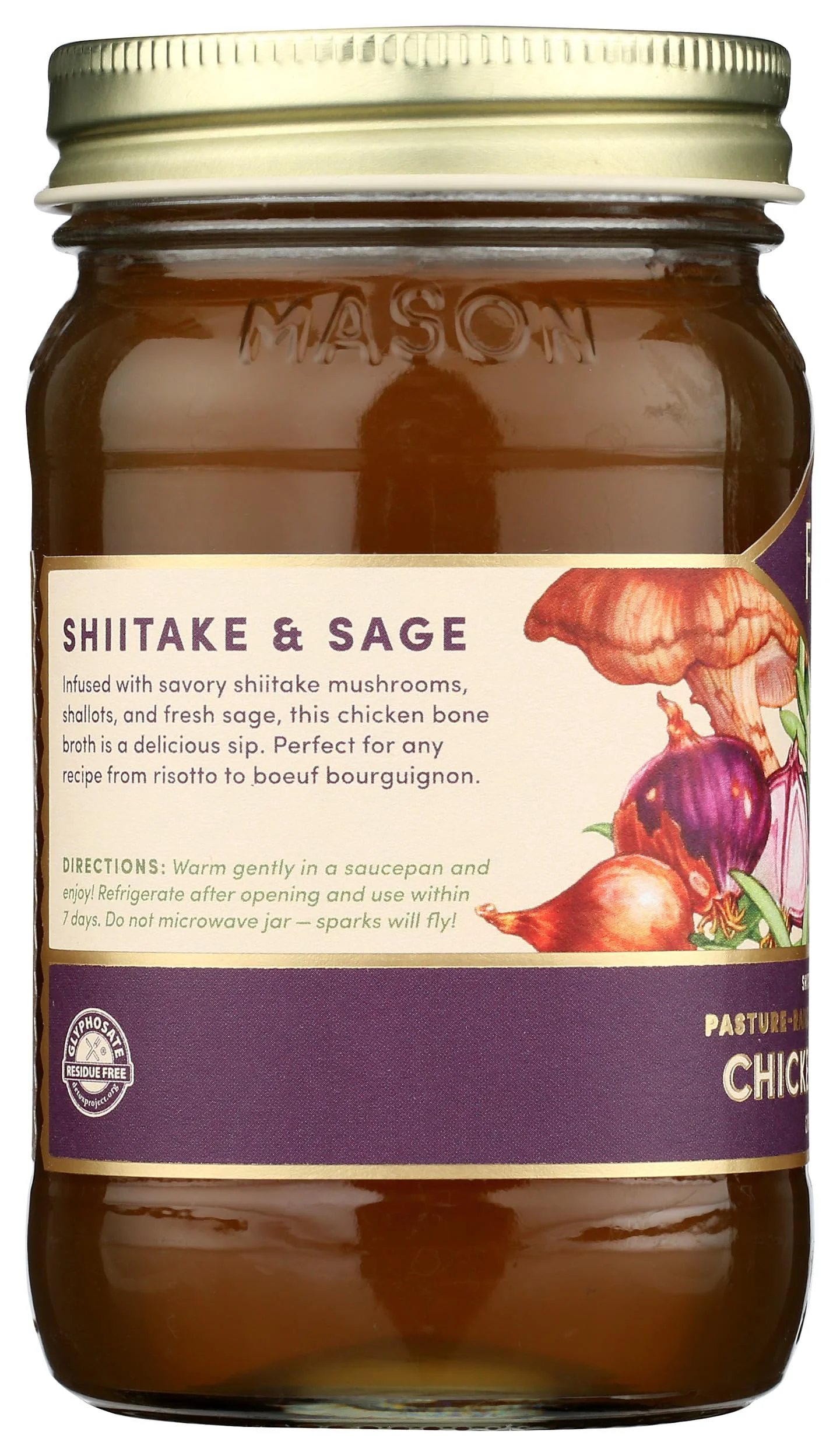 Fond, Shiitake & Sage Chicken Bone Broth, 14 Fl Oz - Image 5