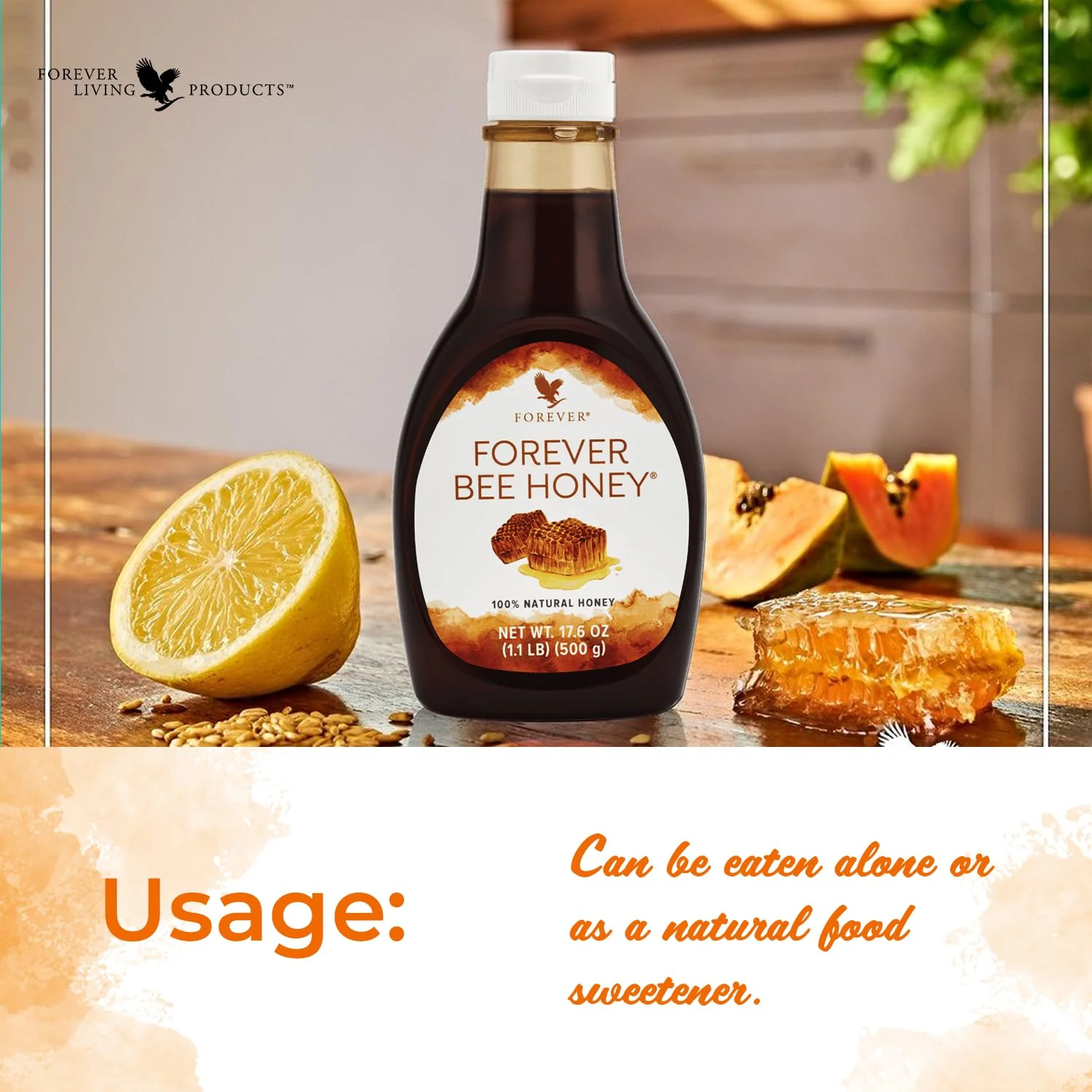 Forever Living - Bee Honey - Responsibly Harvested Mountain Honey with Rich, Smooth and Complex Flavor - Gluten-Free - 17.6 oz - Image 5
