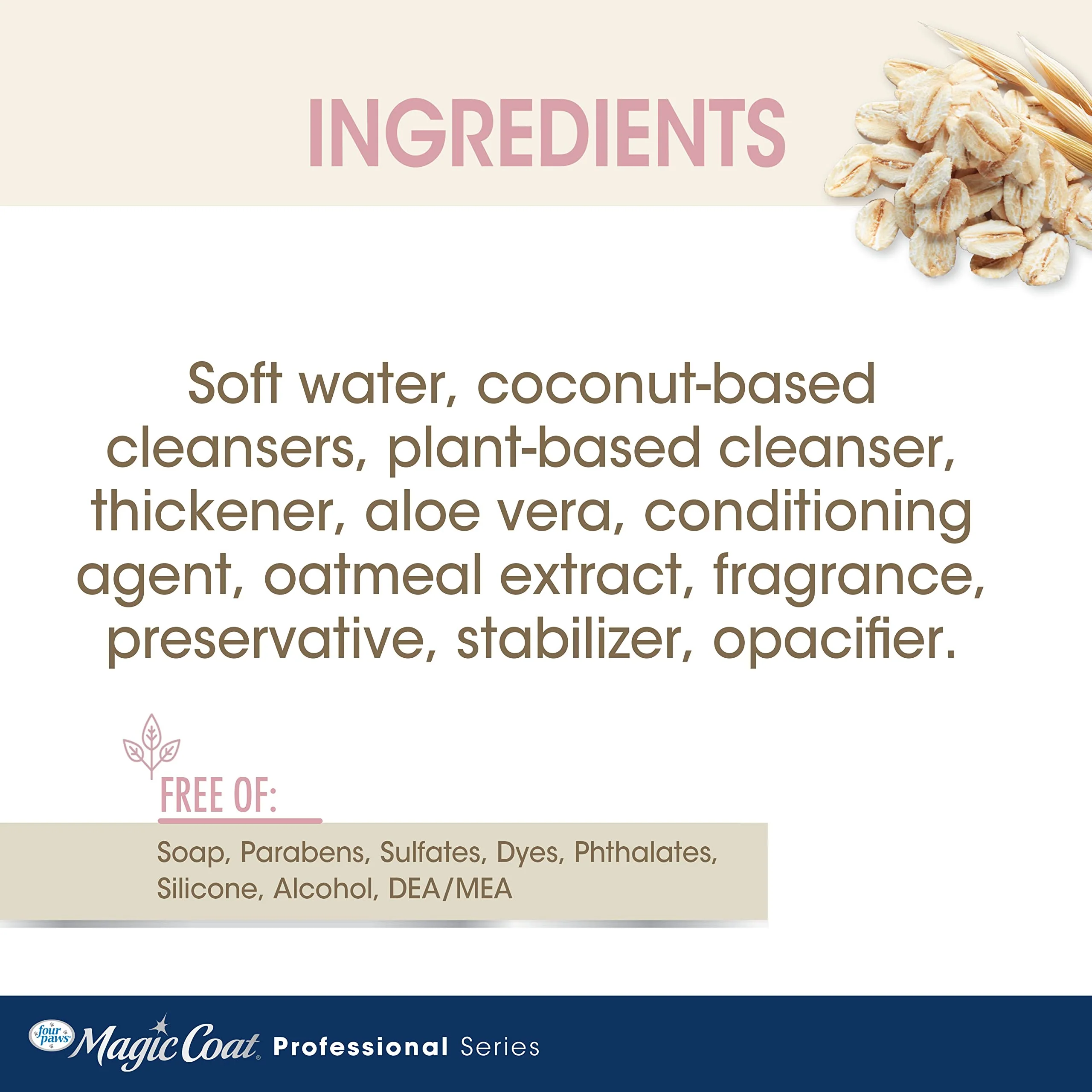 Four Paws Magic Coat Professional Series Nourishing Oatmeal 2-in-1 Detangling Dog Shampoo and Conditioner, Paraben & Sulfate Free Dog Wash, Almond Vanilla Scent, 16 Ounce - Image 5