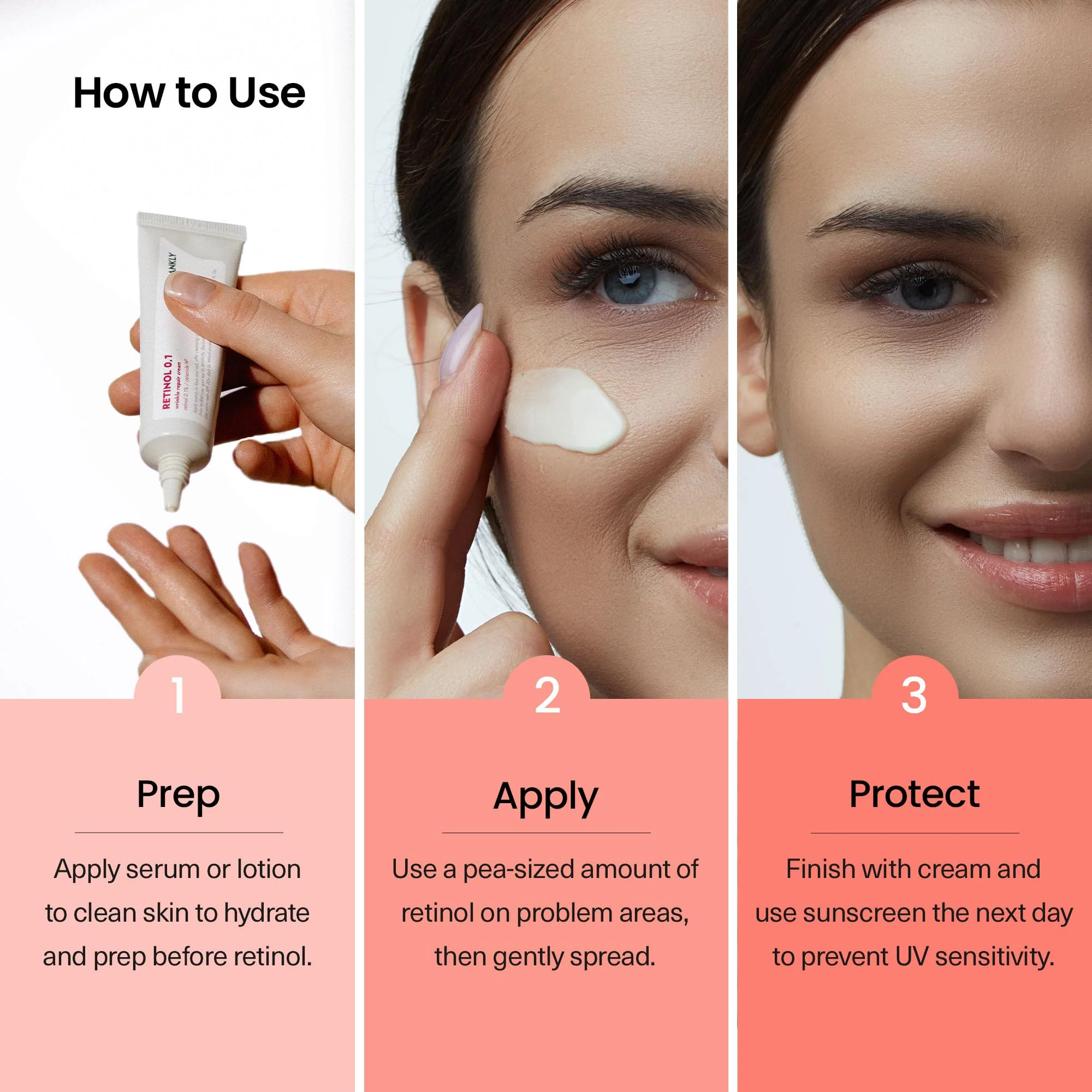 FRANKLY Retinol 0.1% Cream, 1.01 fl oz - Beginner Retinol | Night Cream | with Ceramides & Natural Ginseng | Anti-aging, Wrinkles Care, Reduces Congestion and hyperpigmentation | Korean Skin Care - Image 5