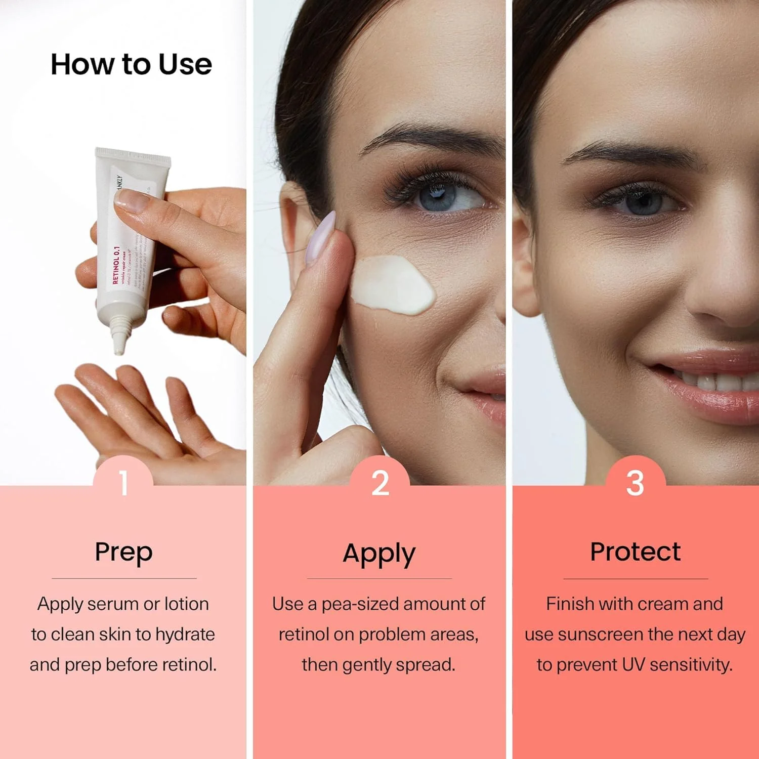 FRANKLY Retinol 0.3% Cream, 0.7 fl oz - Korean Intensive Retinol | Night Cream | Ceramides & Natural Ginseng | Anti-aging, Wrinkles Care, Reduces Congestion and hyperpigmentation | Korean Skin Care - Image 3