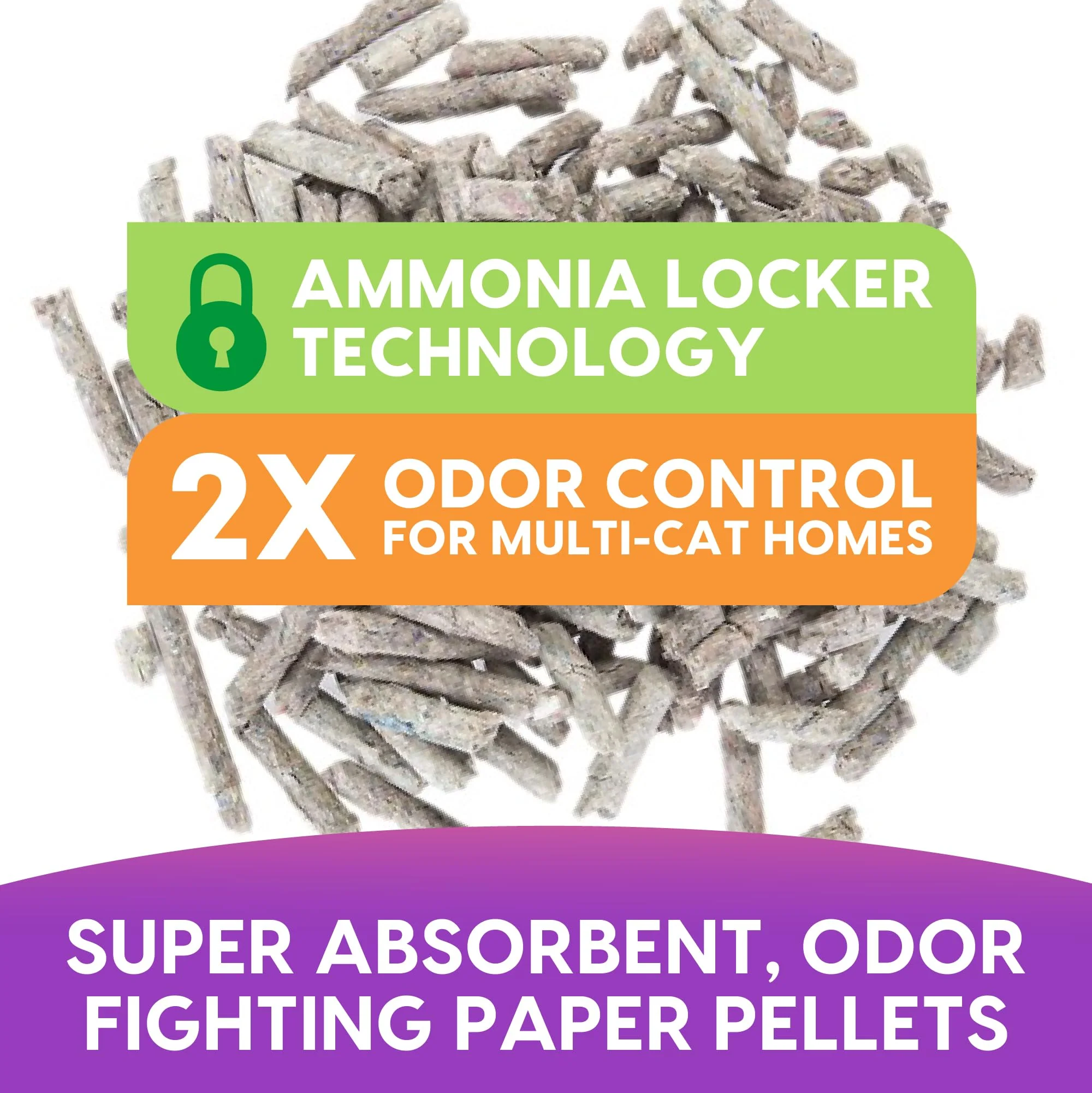Fresh News Recycled Paper Multi-Cat Pellet Non-Clumping Paper Cat Litter, 25 Pound, 2X Odor Control, Made in USA - Image 6