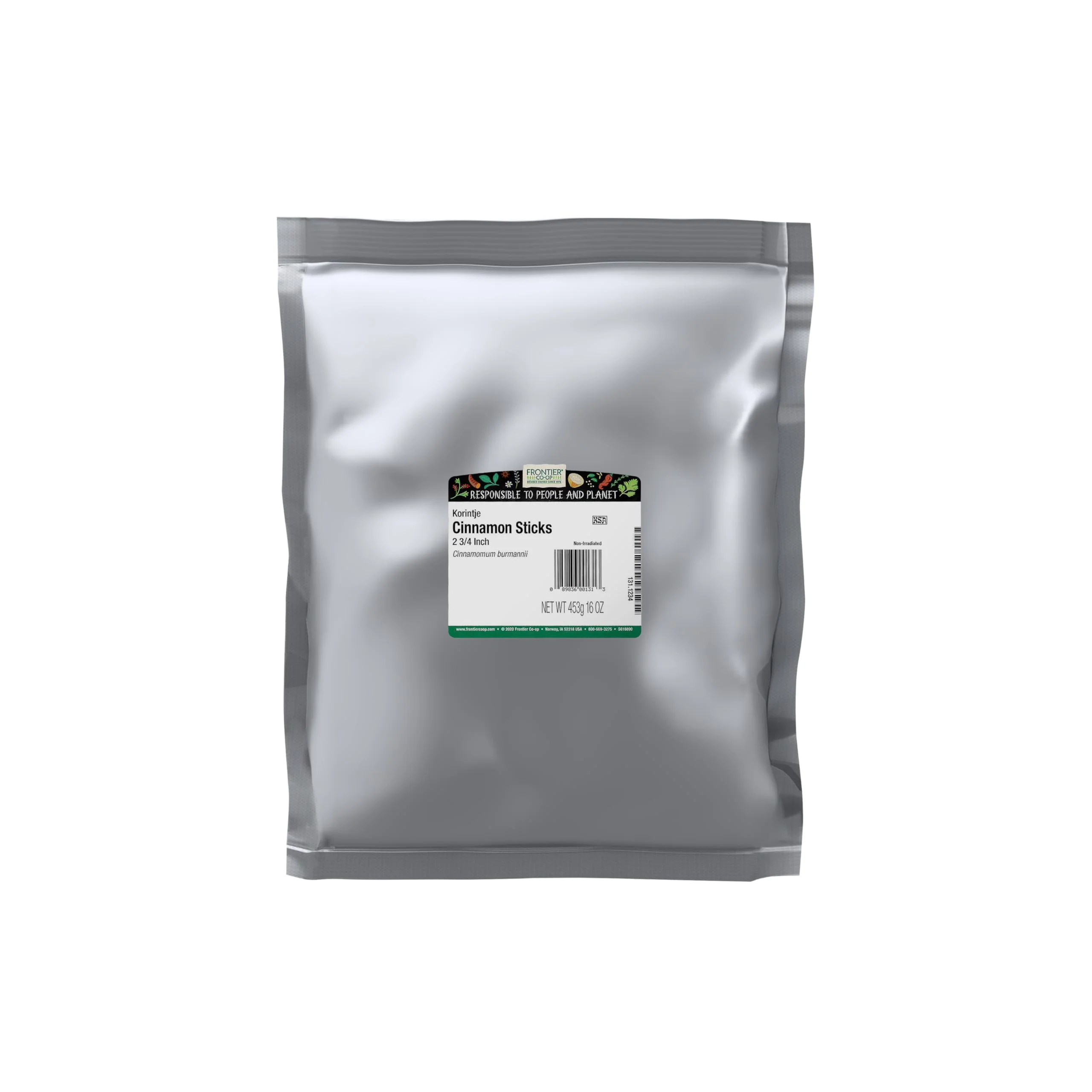 Frontier Co-op Korintje Cinnamon Sticks, 16 Oz, Bulk Bag - For Craft Use, Mulled Drinks and Teas