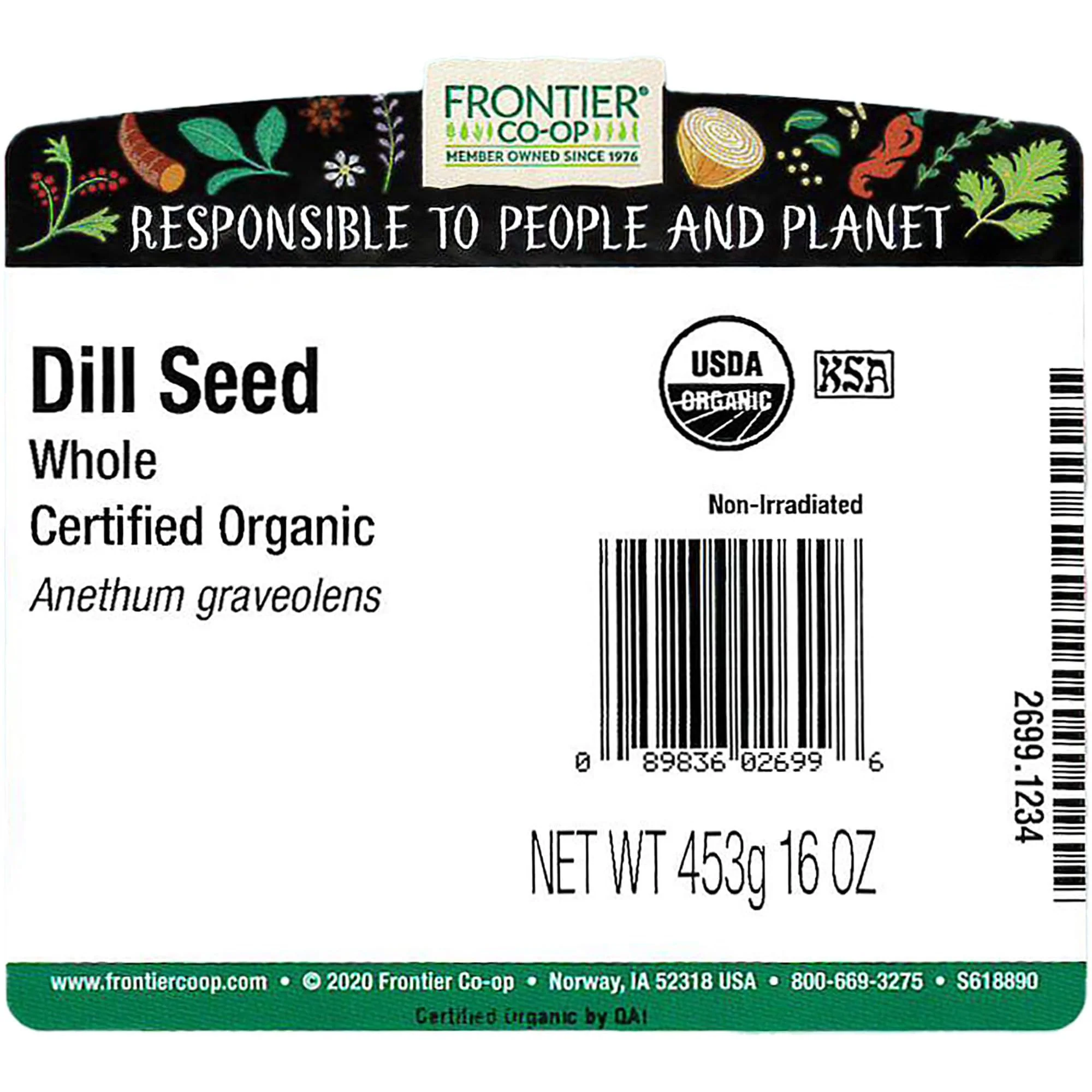 Frontier Co-op Organic Whole Dill Seed 1lb - Image 2