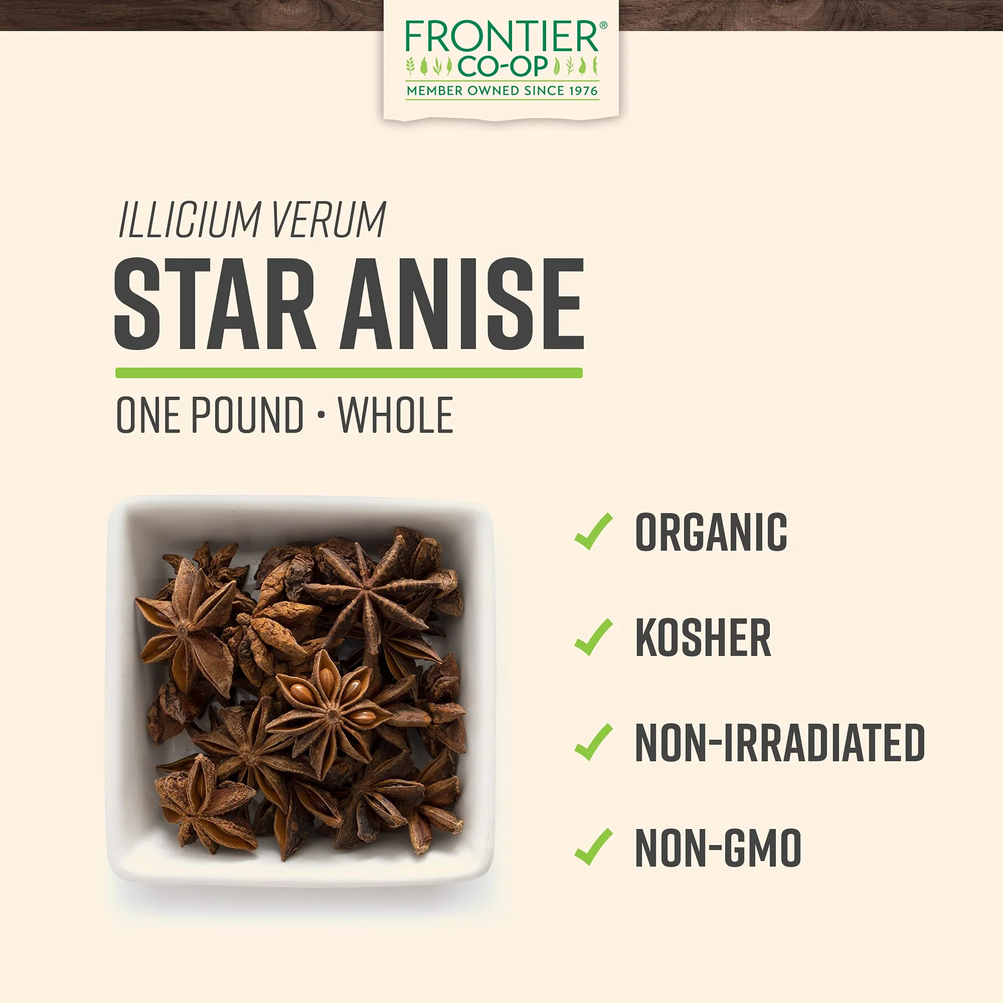Frontier Co-op Organic Whole Star Anise 1lb - Dried Whole Star Anise Pods - Image 7