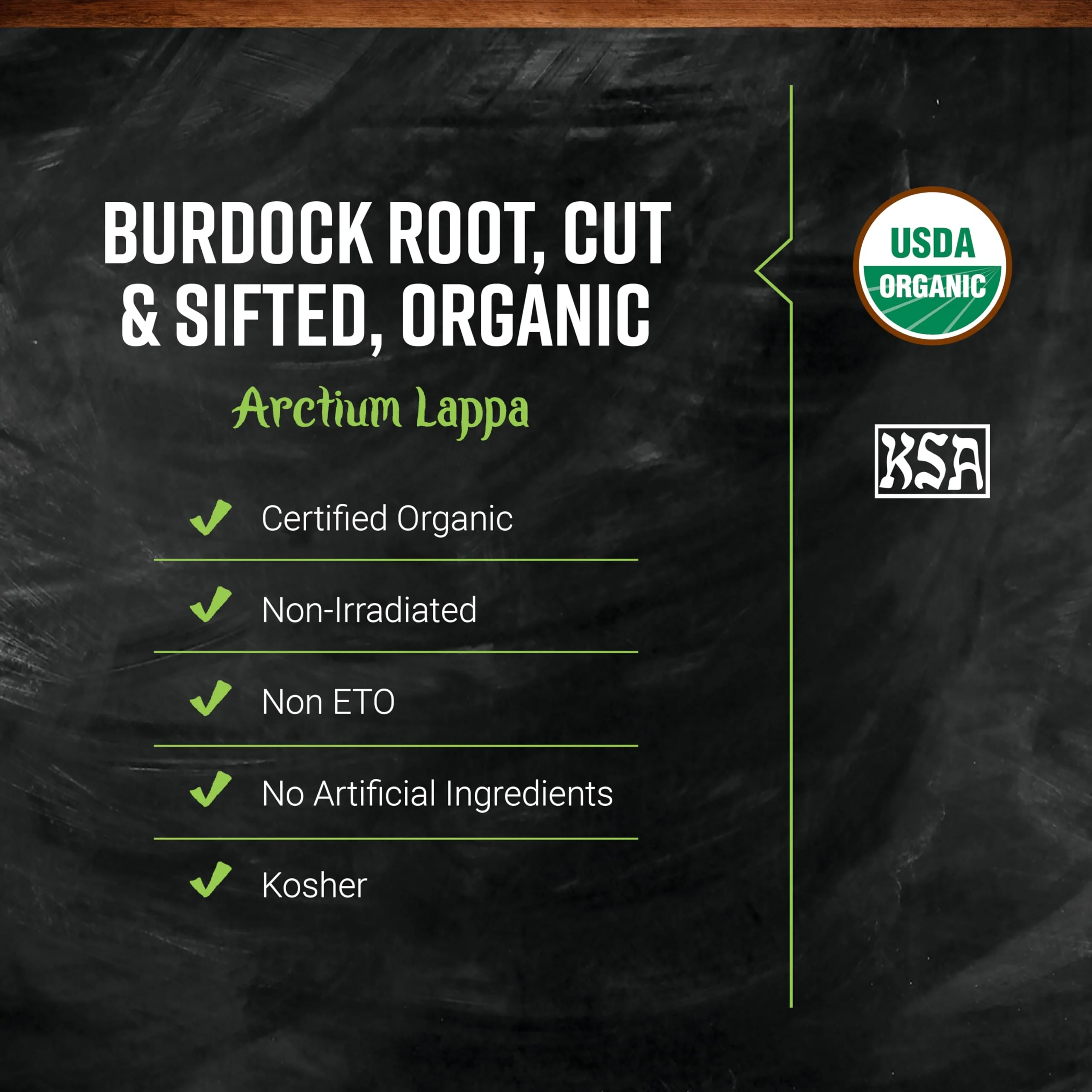 Frontier Organic Burdock Root, 1-Pound Bulk Bag, Common in Root Beer Recipes, Cut & Sifted, Sustainable Grown, Kosher (Packaging May vary) - Image 3
