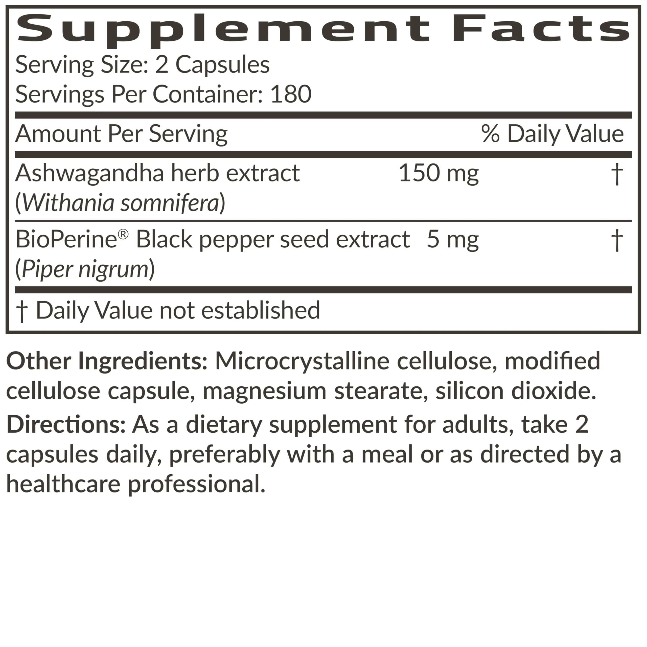 Futurebiotics Ashwagandha Extra Strength Stress & Mood Support with BioPerine - Non GMO Formula, 360 Vegetarian Capsules - Image 2