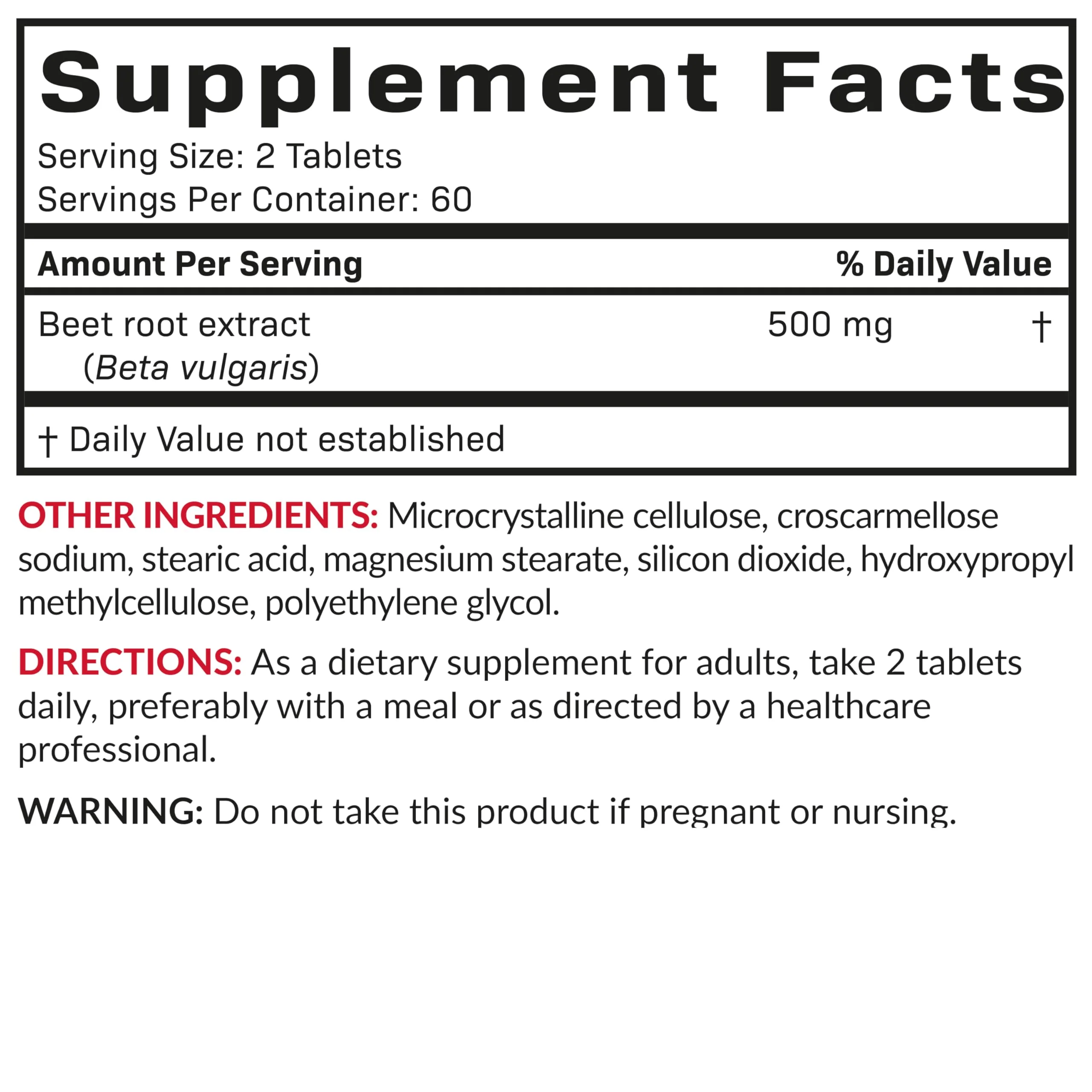 Futurebiotics Beet Root Extra Strength, Non-GMO, 120 Vegetarian Tablets - Image 2