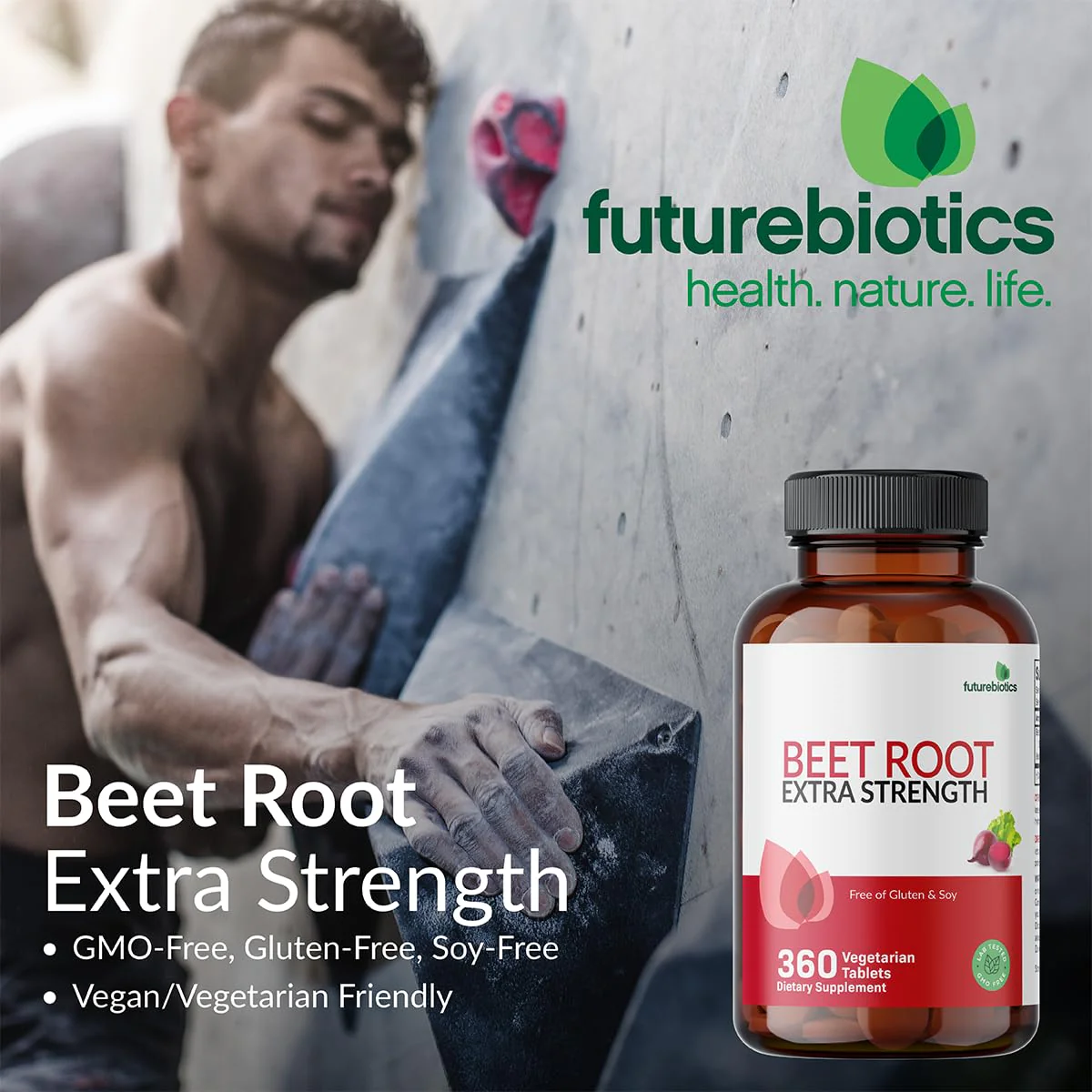 Futurebiotics Beet Root Extra Strength, Non-GMO, 360 Vegetarian Tablets - Image 7