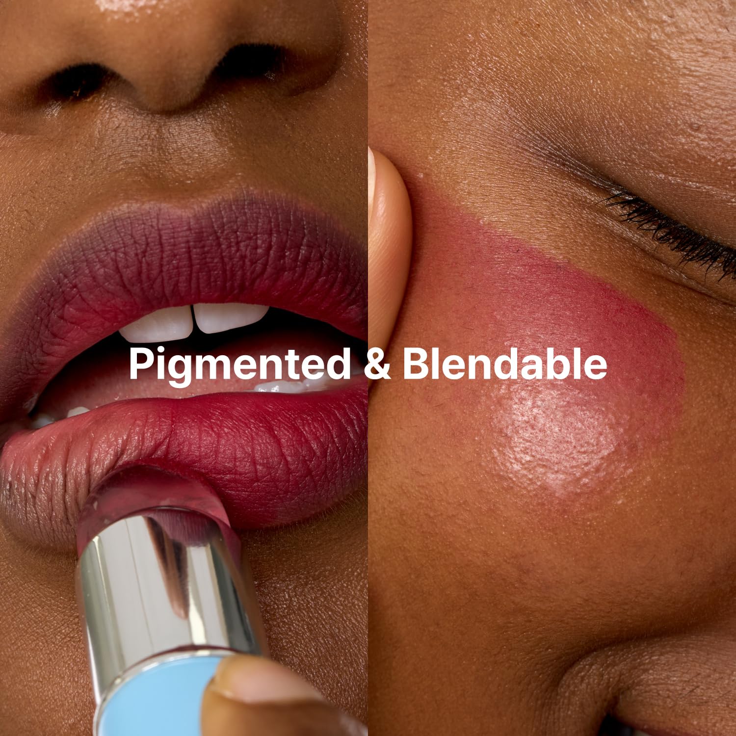 fwee Blurry Pudding Pot | Airbrushed Blush & Lip, Buildable & High Pigment, Long-lasting, Lightweight, Natural Soft Matte Finish, Satin Finish Blurring Blush - Faded (Dusty Rose) | 0.17 oz - Image 6
