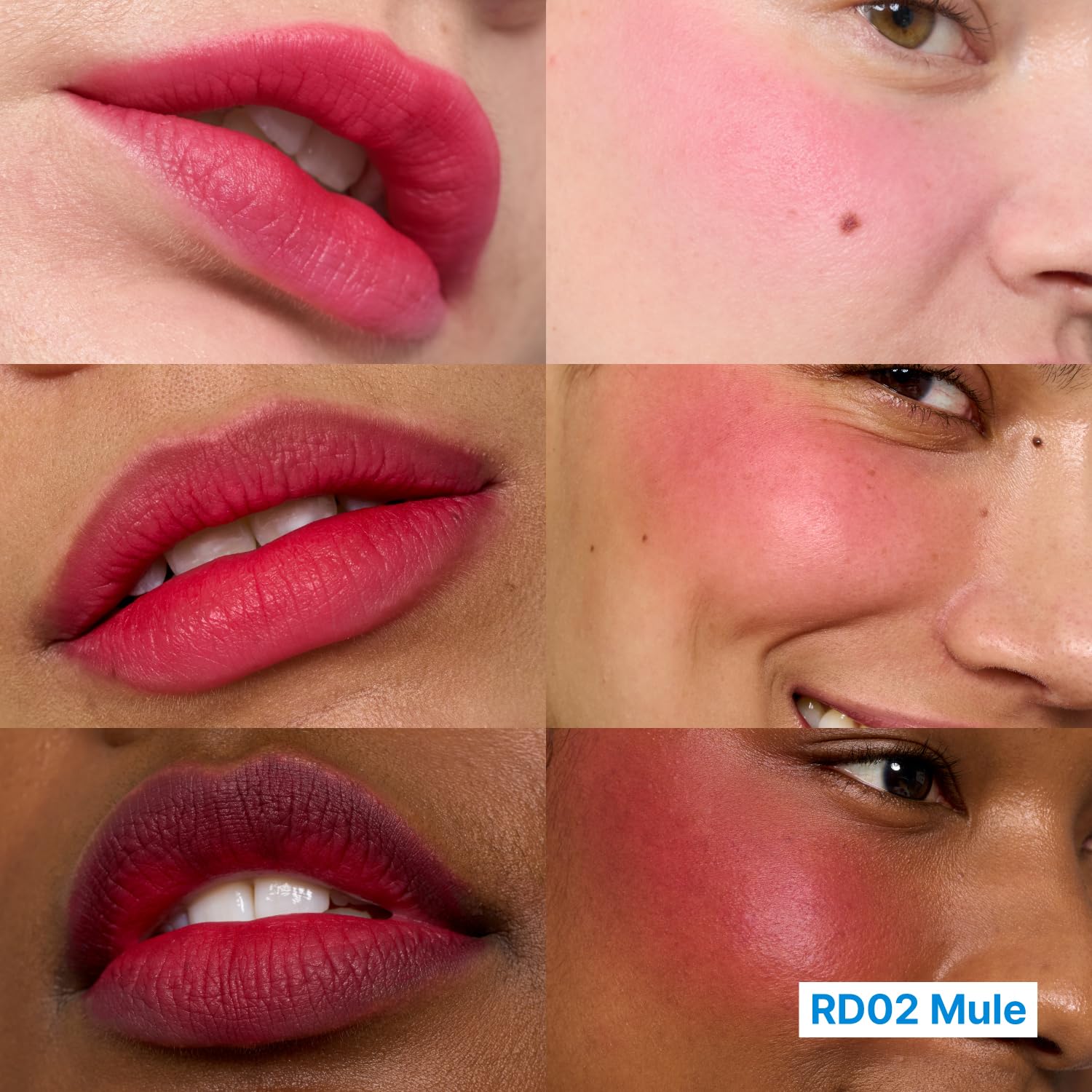 fwee Blurry Pudding Pot | Airbrushed Blush & Lip, Buildable & High Pigment, Long-lasting, Lightweight, Natural Soft Matte Finish, Satin Finish Blurring Blush - Mule (Pink Red) | 0.17 oz - Image 9