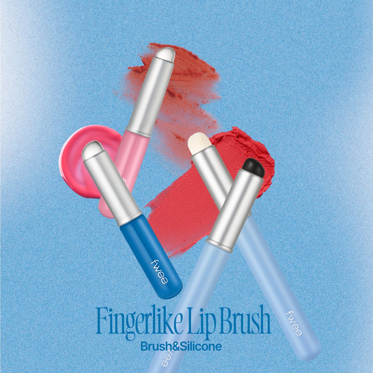 fwee Fingerlike Silicone Lip Brush Mini | Multi-purpose Makeup Blending Brush with Lid - Image 3