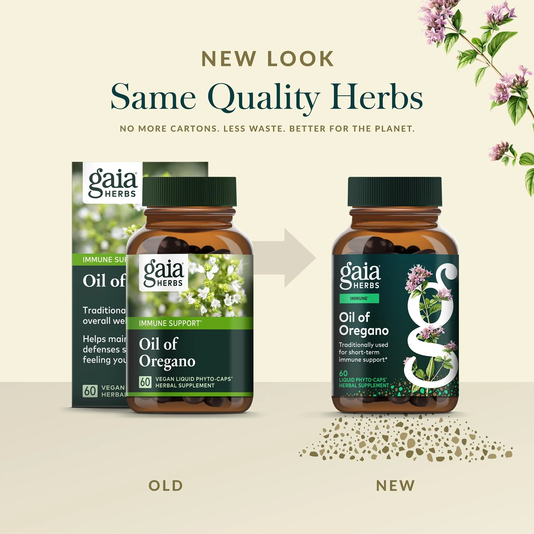 Gaia Herbs Oil of Oregano - Immune & Antioxidant Support Supplement - with Oregano Oil, Carvacrol & Thymol* - 60 Vegan Liquid Phyto-Caps (60 Servings) - Image 5