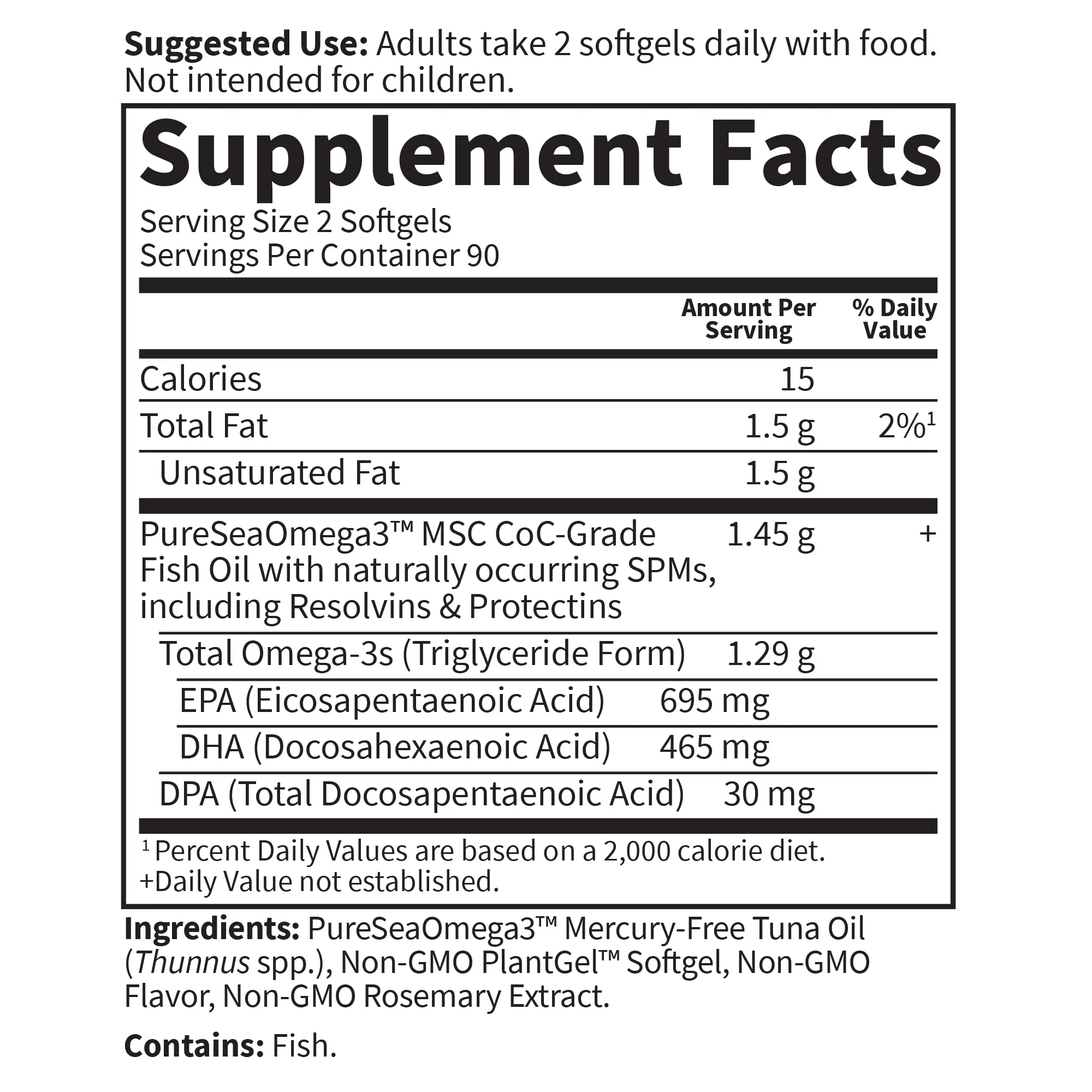 Garden of Life Dr. Formulated Advanced Omega Fish Oil, 1,290mg EPA DHA & DPA in Triglyceride Form - Omega 3 Fish Oil Supplement for Heart Health & Brain Support, Non-GMO, Citrus Flavored, 180 Softgels - Image 3