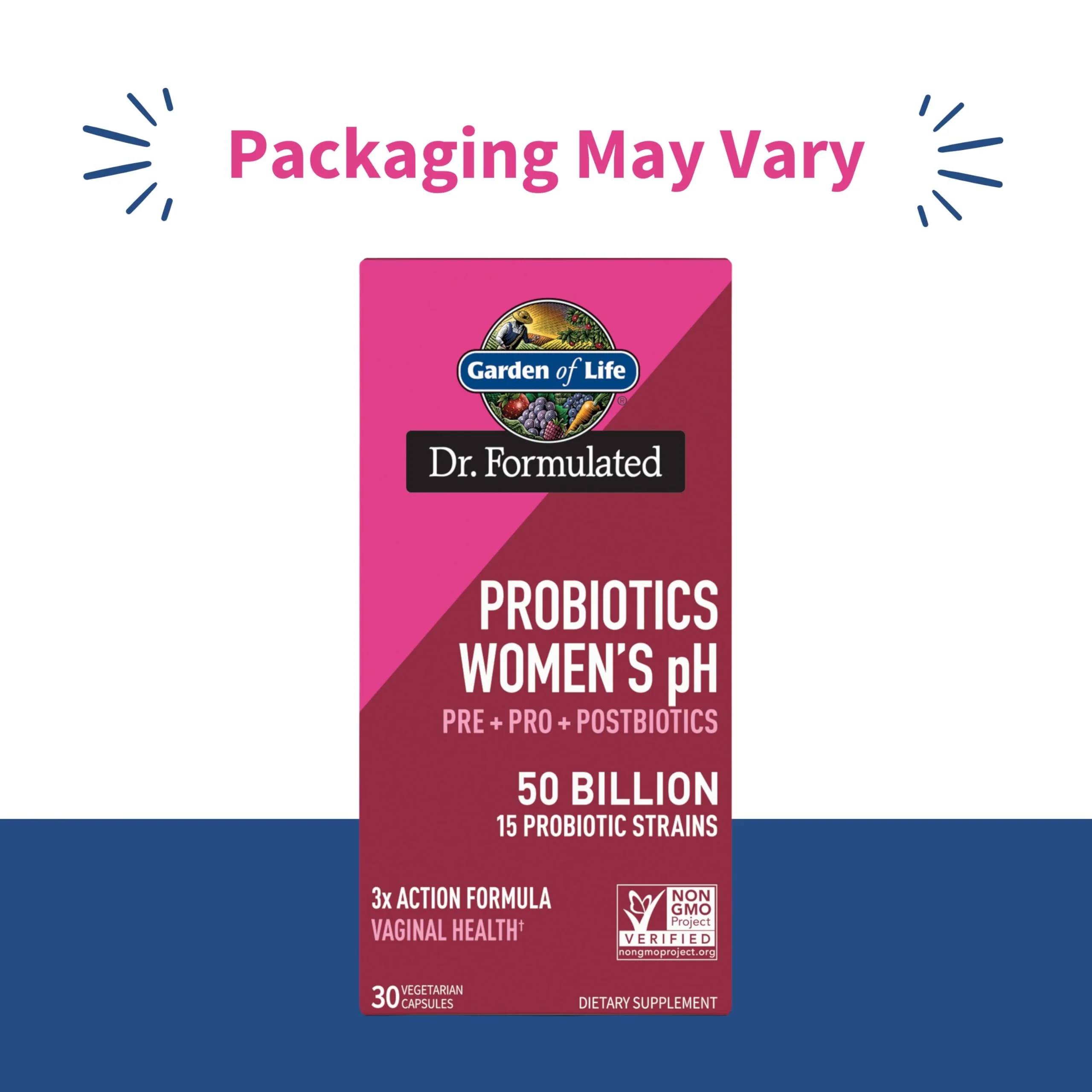 Garden of Life Dr Formulated Once Daily 3-in-1 Complete Prebiotics, Postbiotics & Probiotics for Women, PRE + PRO + POSTBIOTIC Supplement for Women’s Digestive, Immune & Vaginal Health, 30 Day Supply - Image 9
