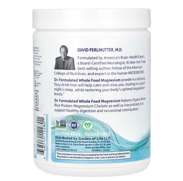 Garden of Life Dr. Formulated, Whole Food Magnesium, Raspberry Lemon, 14.9 oz (421.5 g) - Image 8