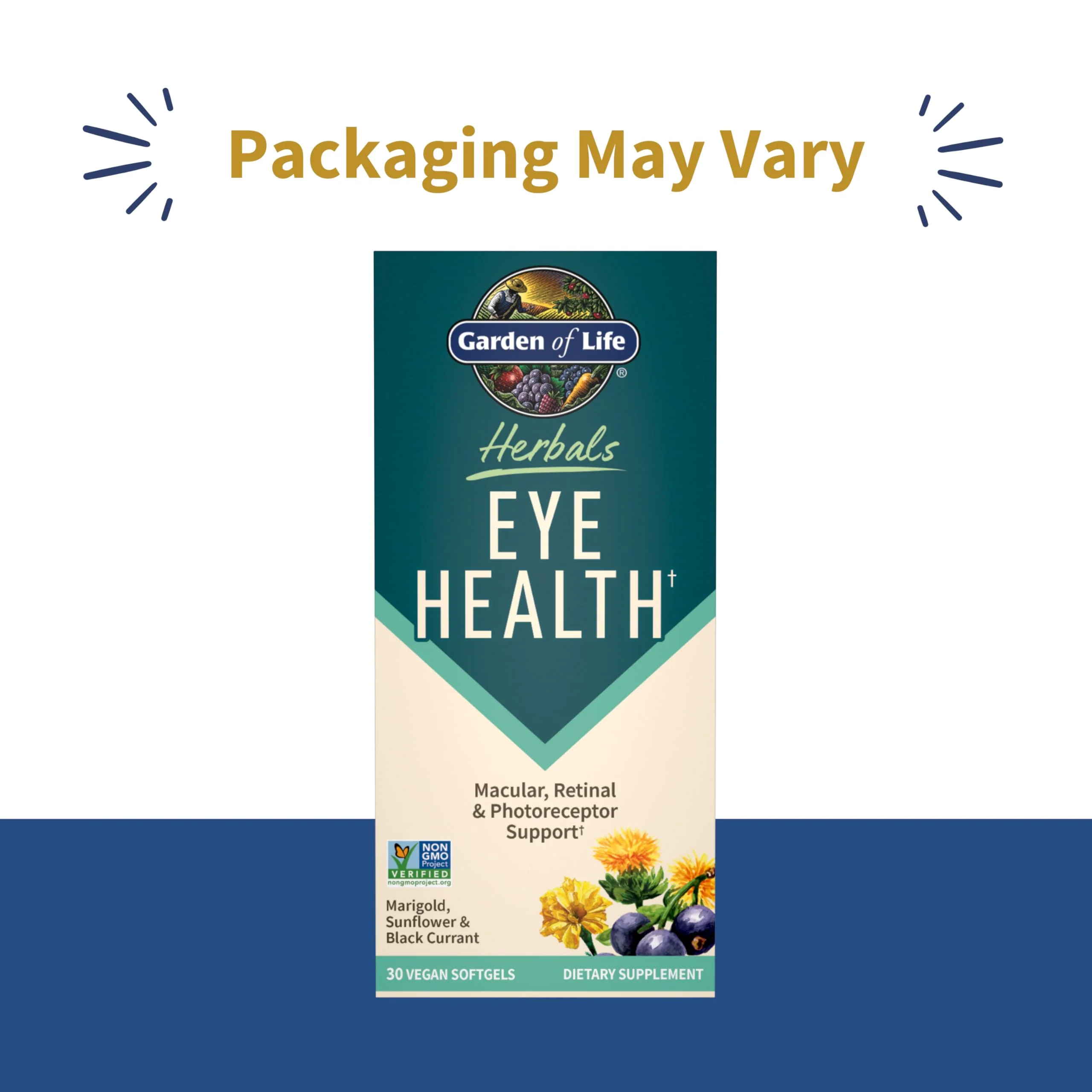 Garden of Life Herbals Eye Health Supplement with Sunflower & Safflower Oil, Lutein, Zeaxanthin & Black Currant for Dry Eyes & Healthy Vision Support – Non-GMO, Gluten-Free, Berry Flavor, 30 Servings - Image 8