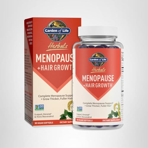 Garden of Life Herbals Menopause Supplement with S-equol & Trans-Resveratrol for Multi-Symptom Relief, Keranat for Thicker, Fuller Hair Growth – Non-GMO, Gluten-Free, Vegan, Berry Flavor, 30 Servings - Image 2