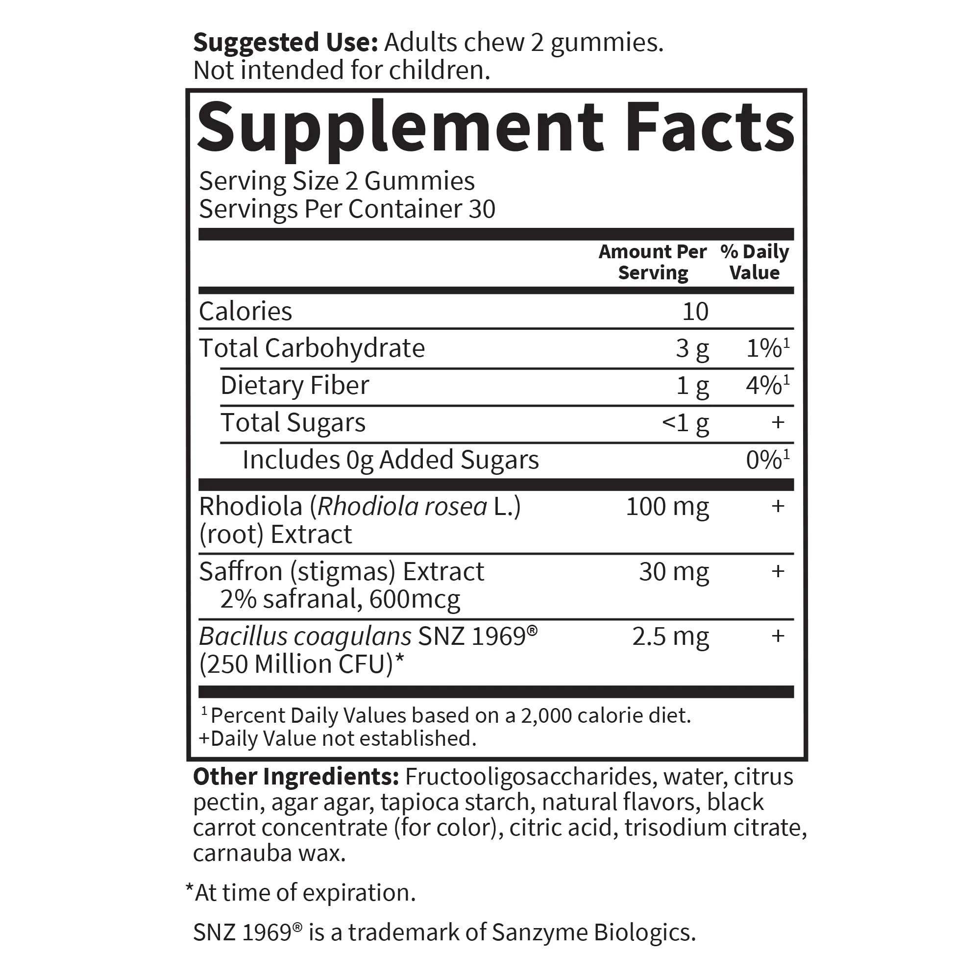 Garden of Life Herbals Stress Relief Gummy with Rhodiola & Saffron for Positive Mood & Stress Response Plus Prebiotics & Probiotics for Digestive Support, Gluten-Free, Berry Flavor, 30 Servings - Image 3