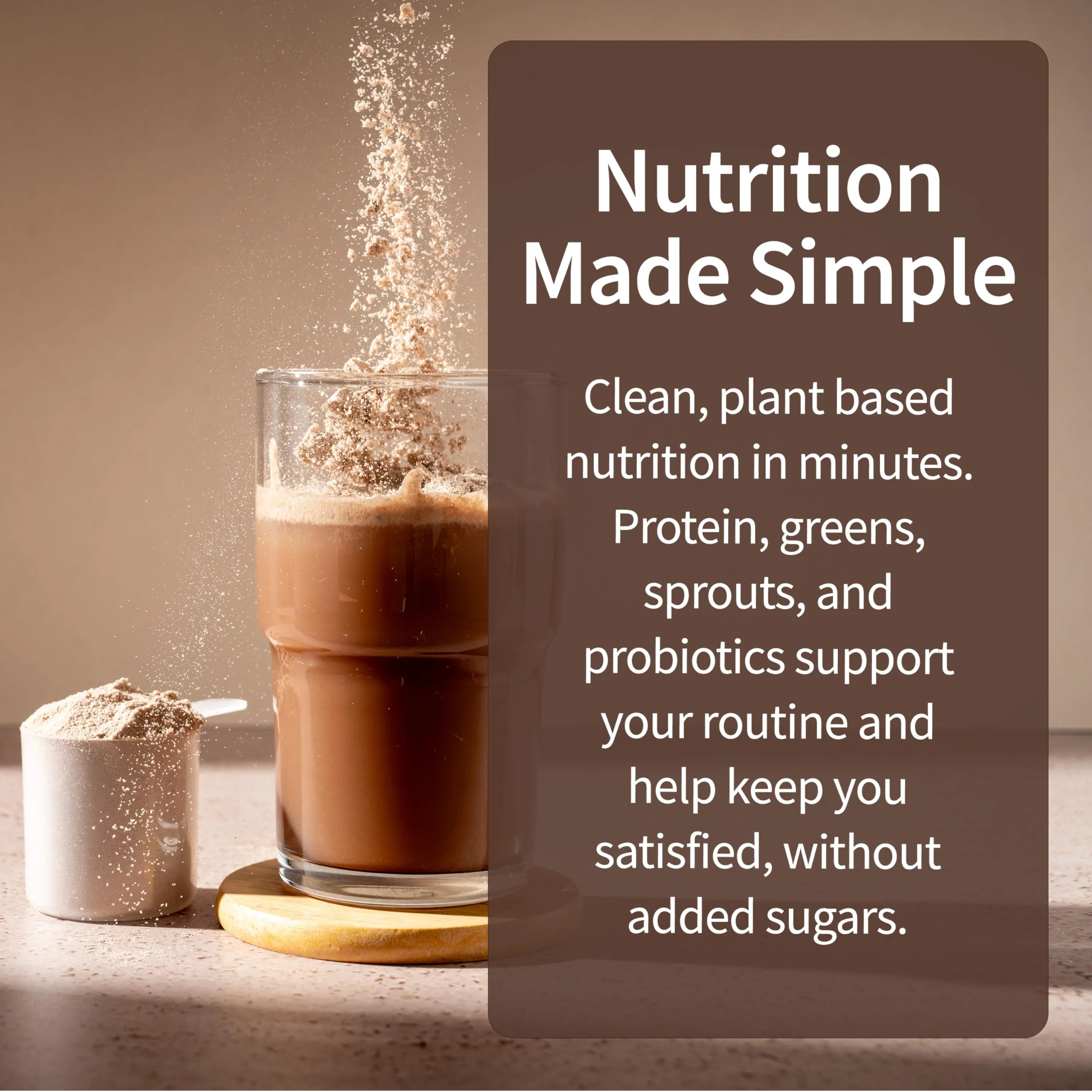 Garden of Life Meal Replacement Shakes, Raw Organic, Chocolate Protein Powder with Plant Based Pea Protein, Sprouts, Greens, Probiotics, Dairy Free 28 Servings - Image 6