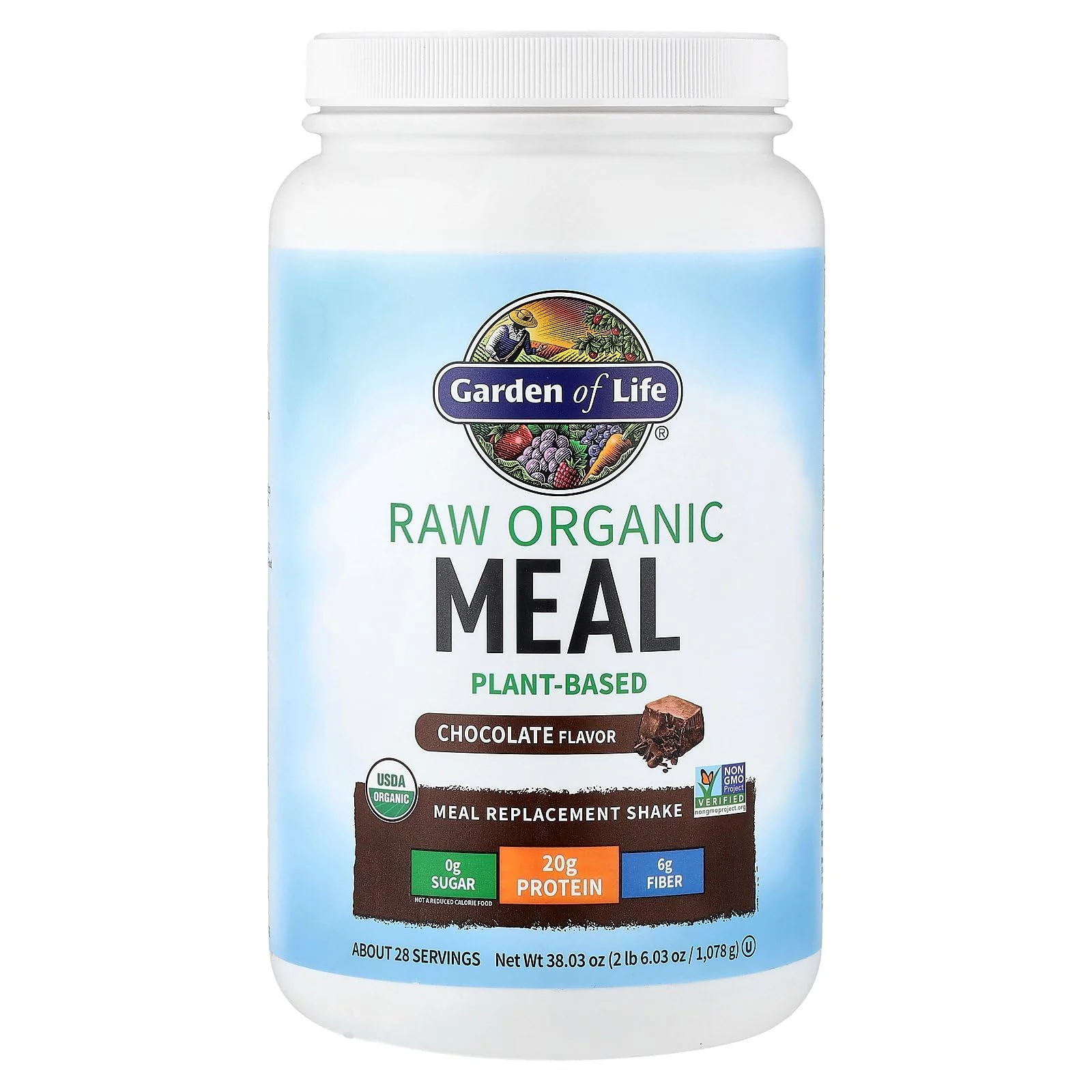 Garden of Life Meal Replacement Shakes, Raw Organic, Chocolate Protein Powder with Plant Based Pea Protein, Sprouts, Greens, Probiotics, Dairy Free 28 Servings - Image 8