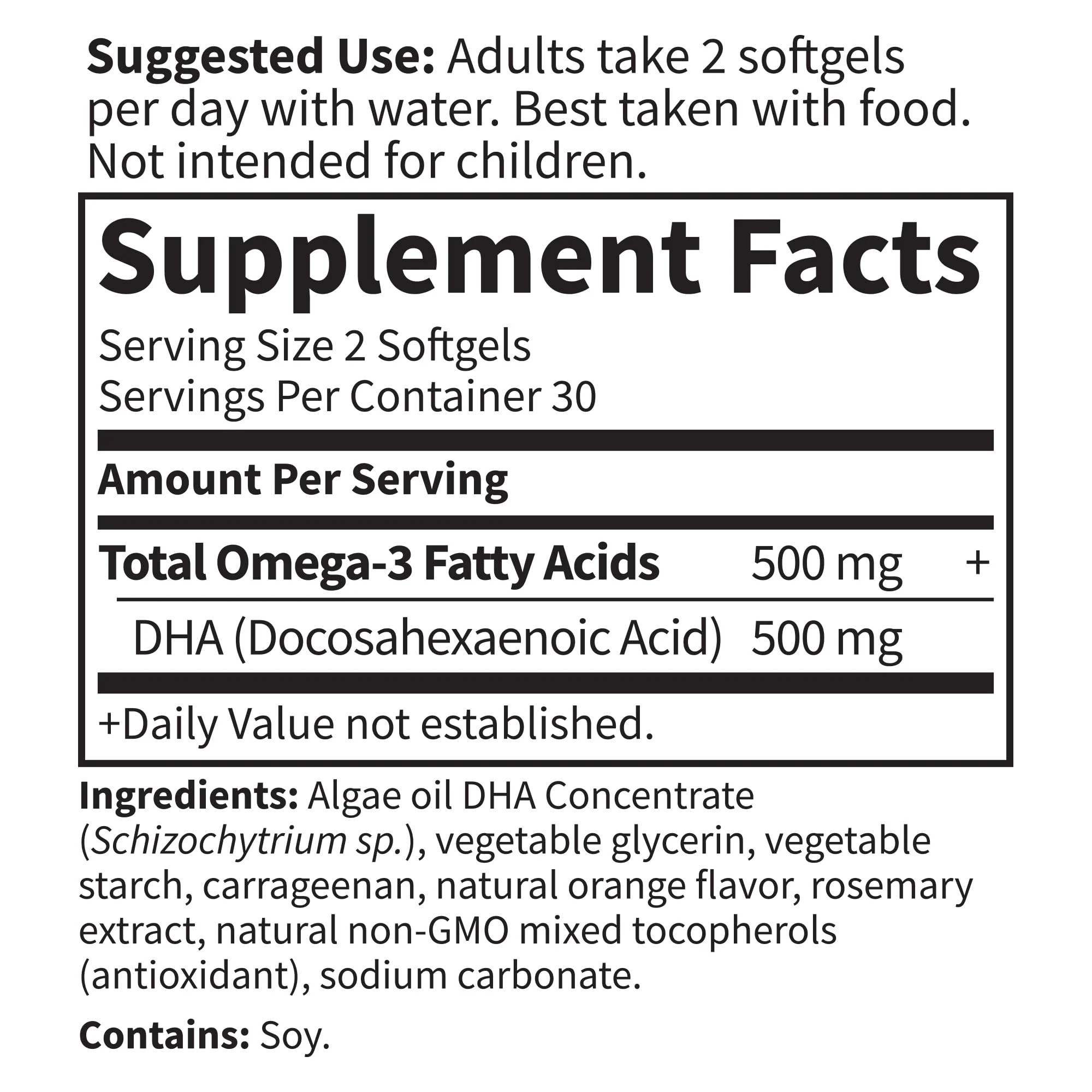 Garden of Life Minami Algae Omega 3 Vegan DHA for Brain and Eye Health - Orange Flavor, 500mg Plant Based DHA Omega-3 Vegan Algae Oil plus Astaxanthin, No aftertaste, 60 easy-to-swallow Mini Softgels - Image 5
