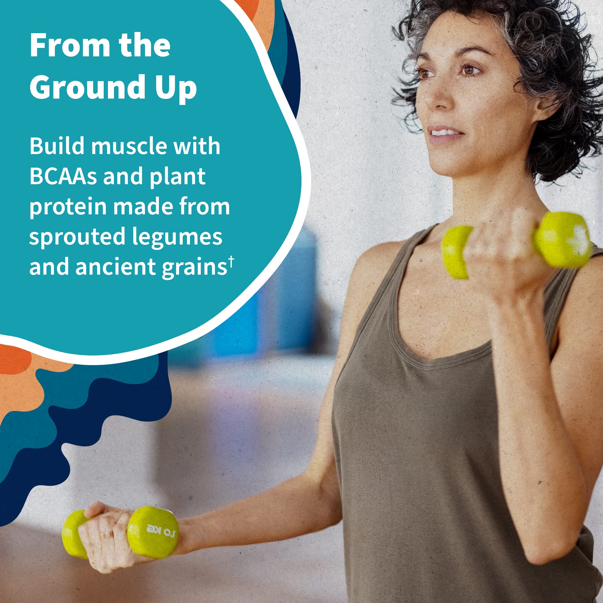 Garden of Life Organic Vegan Protein Powder, Plant Based & BCAAs, Organic Protein Powder with Probiotics & Enzymes, Non-GMO, Gluten-Free Lactose Free 1.2 LB - Image 4