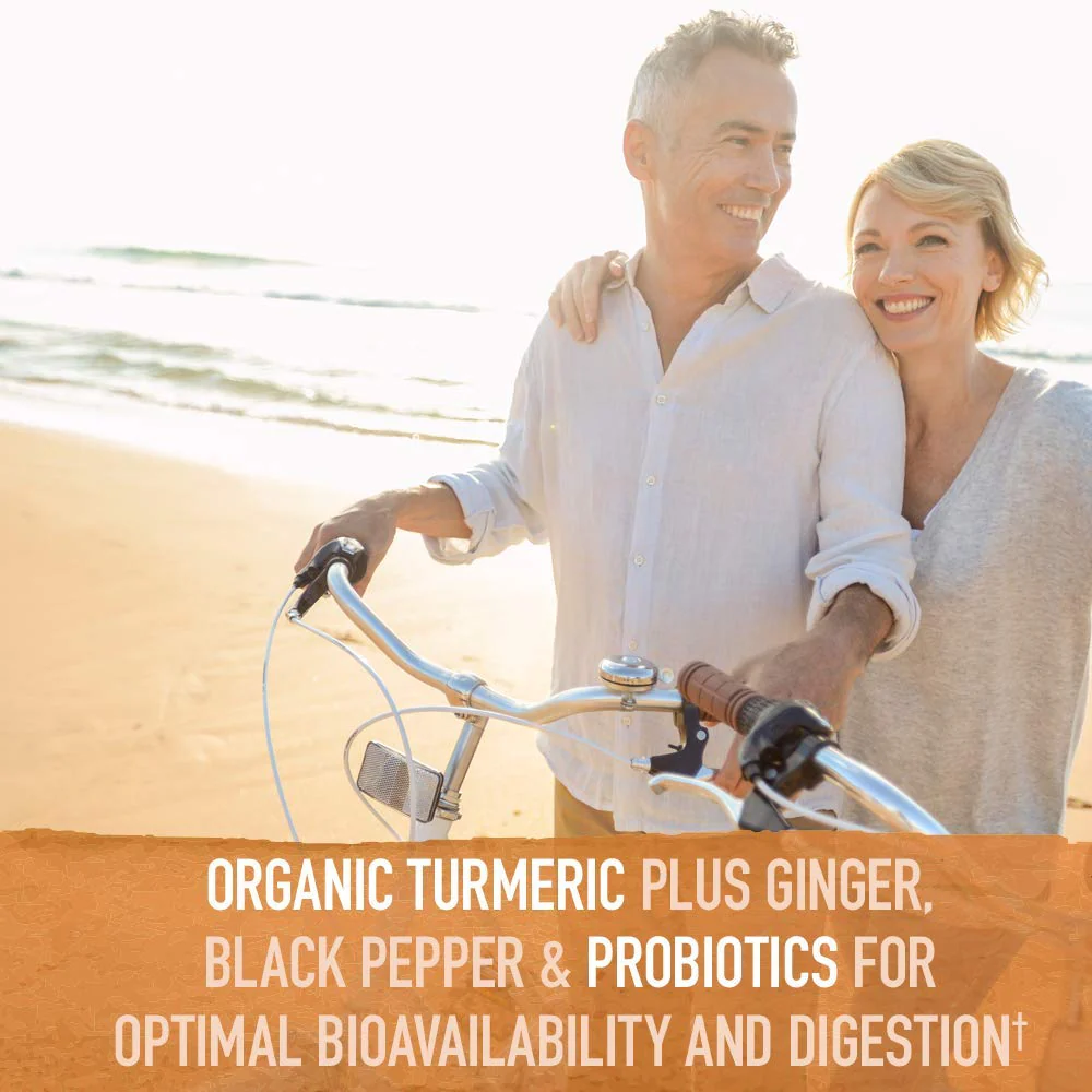 Garden of Life Organics Extra Strength Turmeric Inflammatory Response 60 Tablets-100mg Curcumin (95% Curcuminoids) Black Pepper, Probiotics, Organic Non-GMO Vegan Gluten Free Herbal Supplement - Image 4