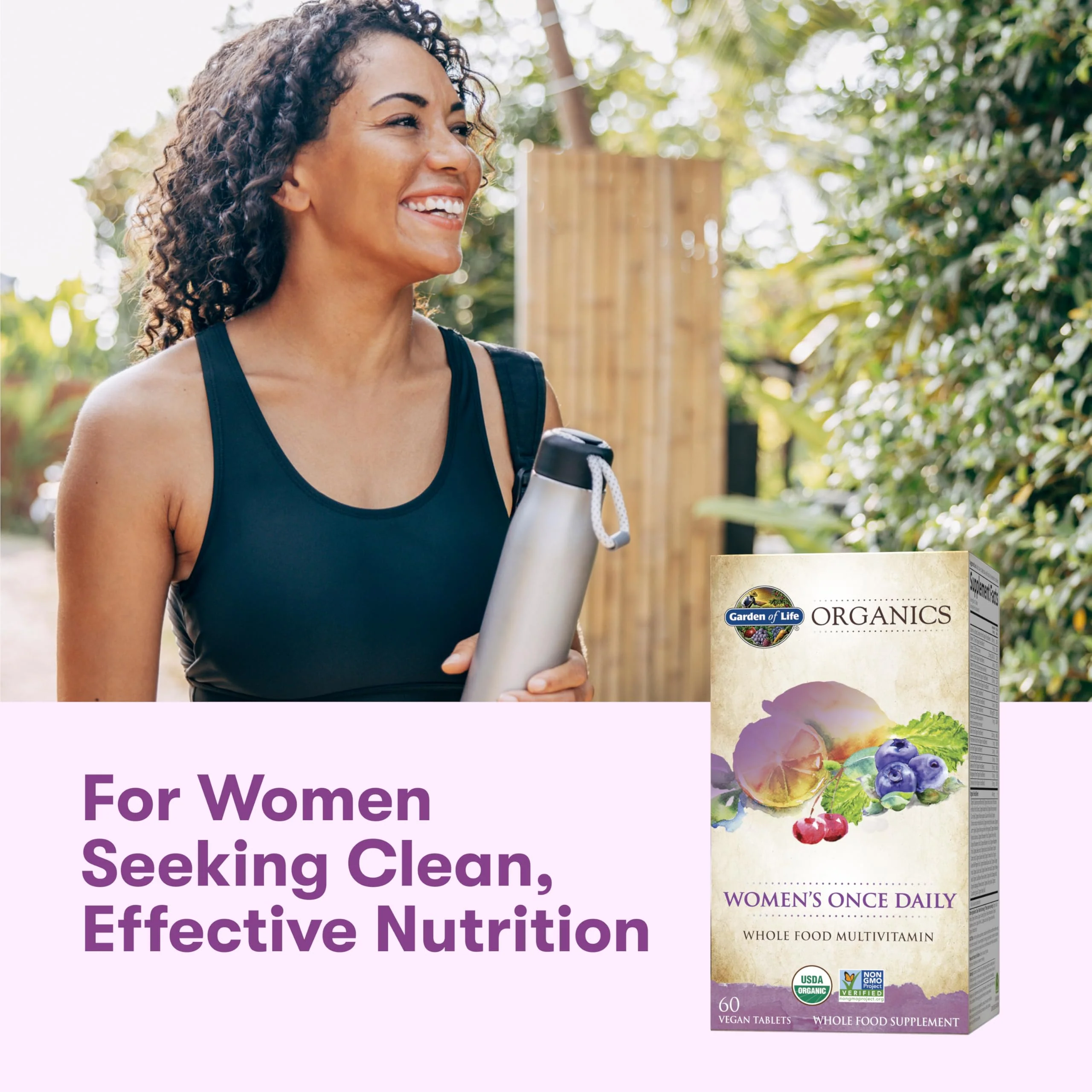 Garden of Life Organics Multivitamin for Women - Women's Once Daily Multi - Whole Food Multi with Iron, Biotin, Vegan Organic Womens Multivitamin for Health, Energy Hair Skin and Nails, 60 Tablets - Image 3