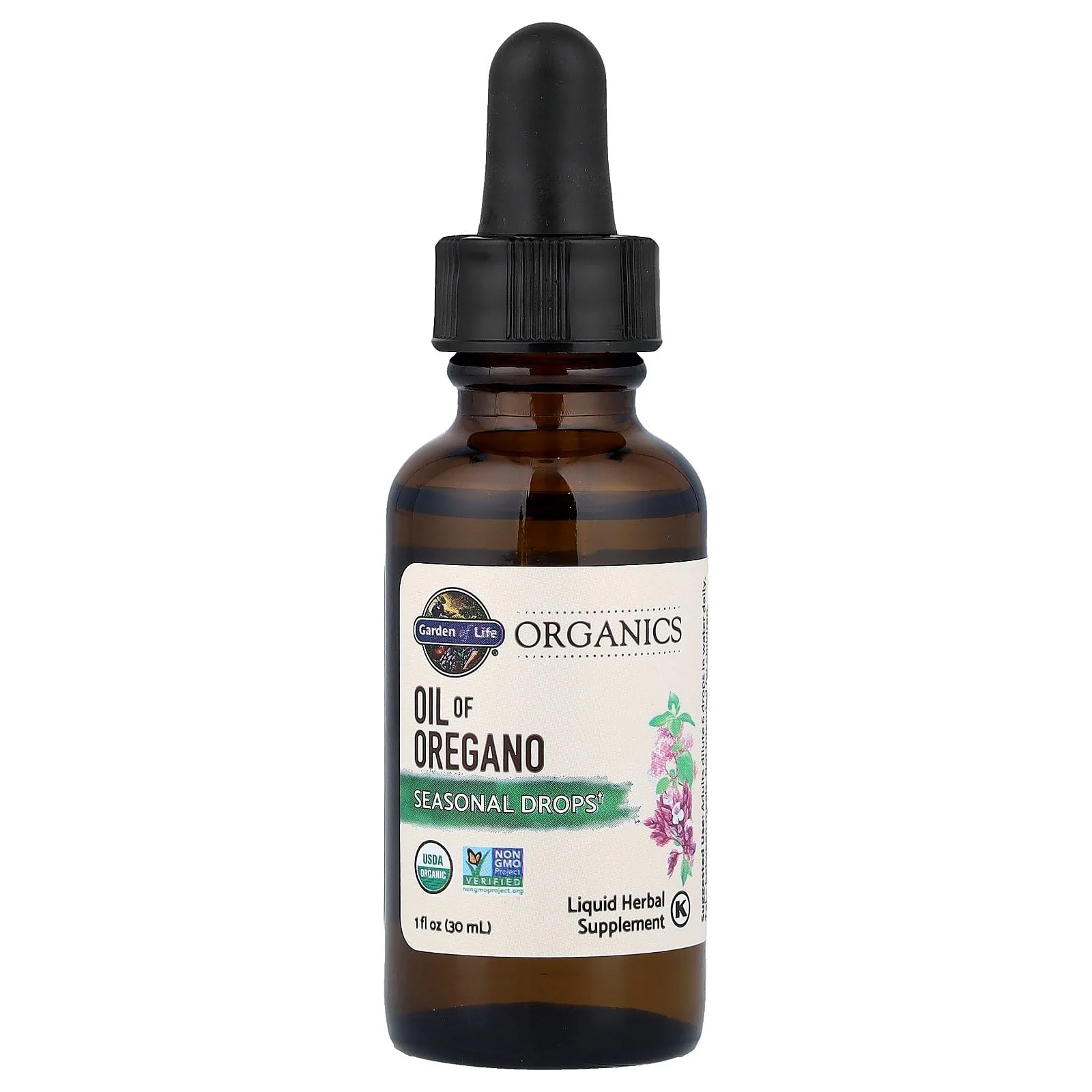 Garden of Life Organics Oil of Oregano Seasonal Drops 1fl oz (30 mL) Liquid, Concentrated Plant Based Immune Support - Alcohol-Free, Organic, Non-GMO, Vegan & Gluten Free Herbal Supplements - Image 7