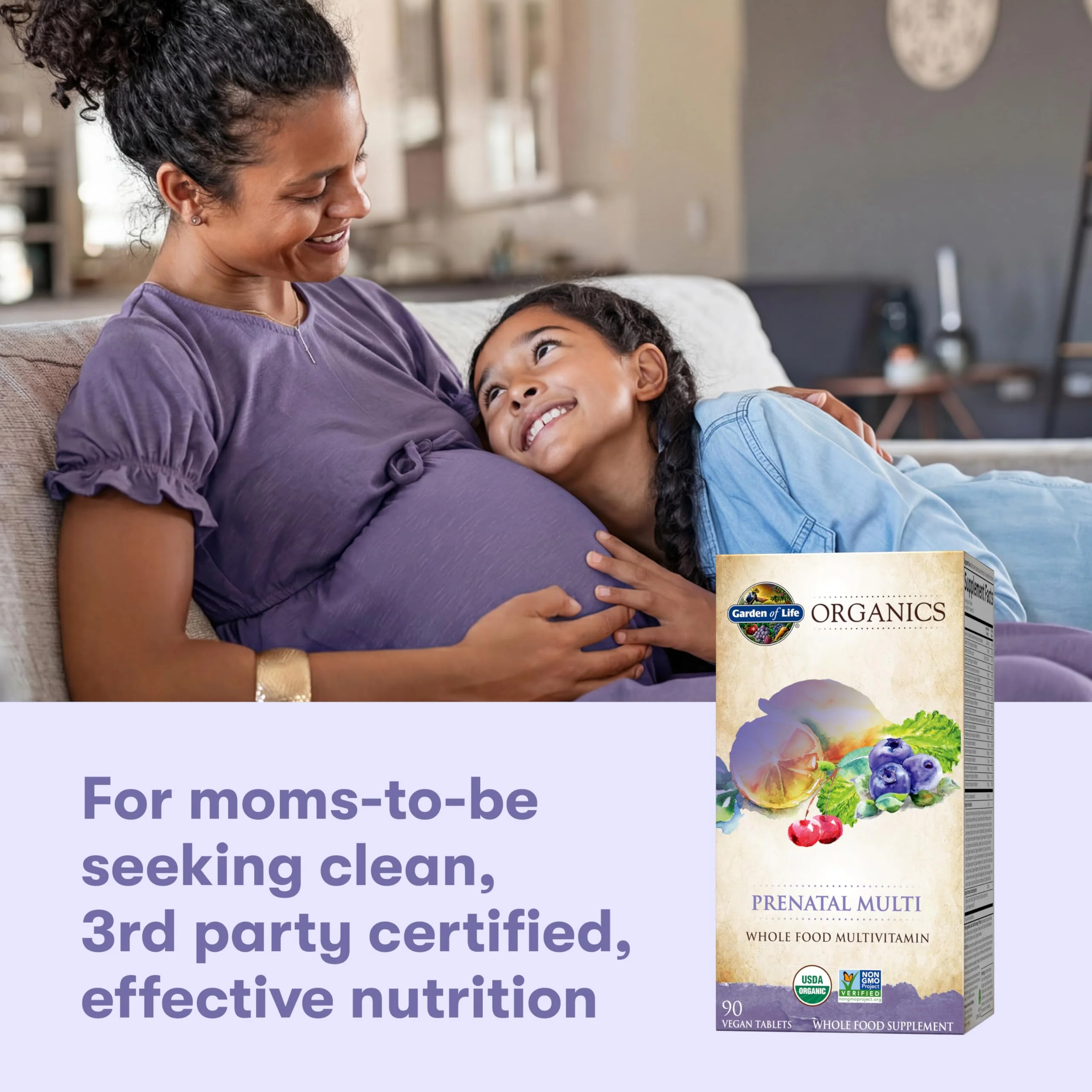Garden of Life Organics, Prenatal Multi, 90 Vegan Tablets - Image 3