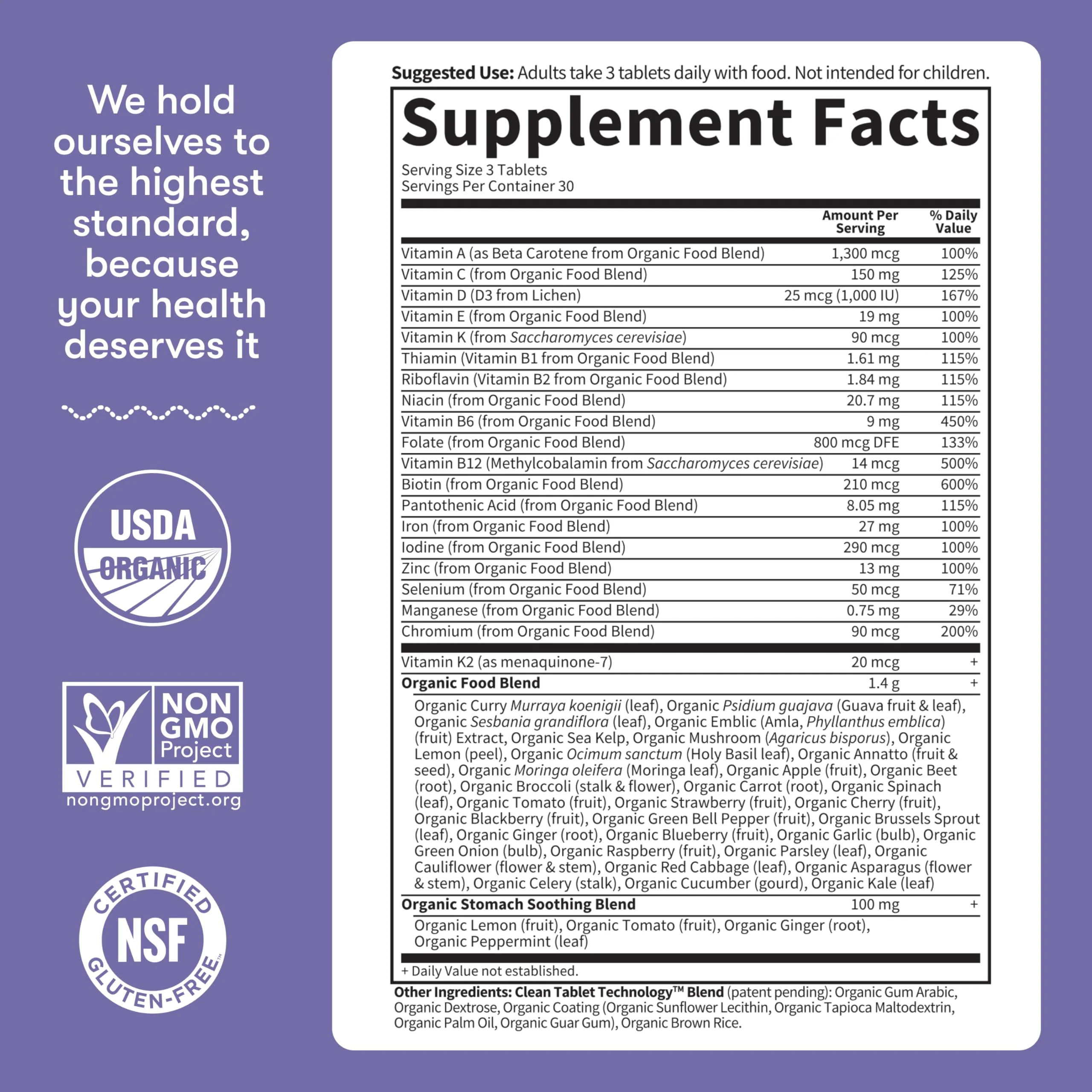 Garden of Life Organics, Prenatal Multi, 90 Vegan Tablets - Image 5