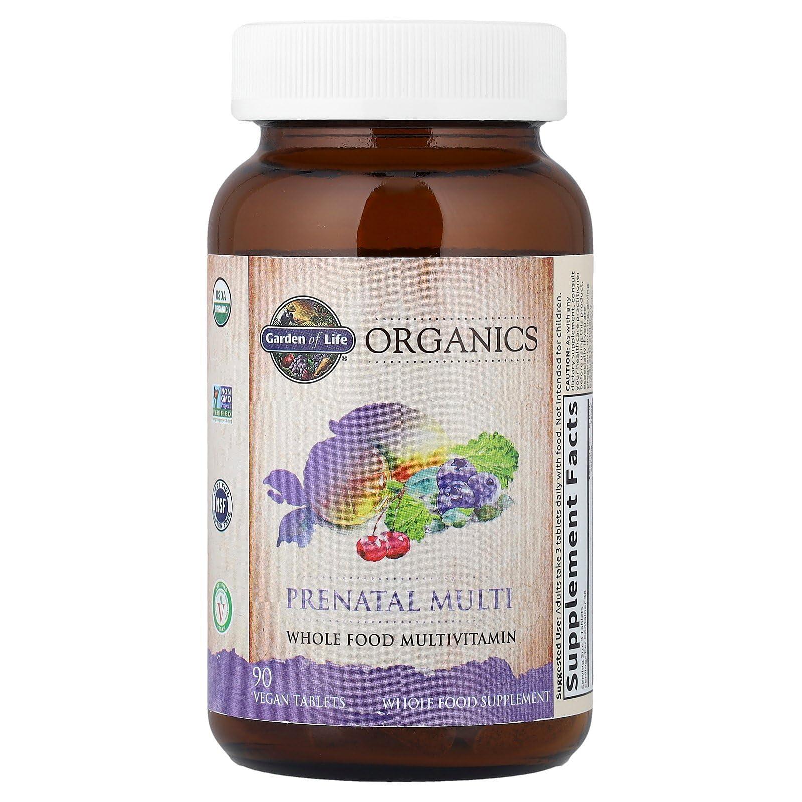 Garden of Life Organics, Prenatal Multi, 90 Vegan Tablets - Image 8