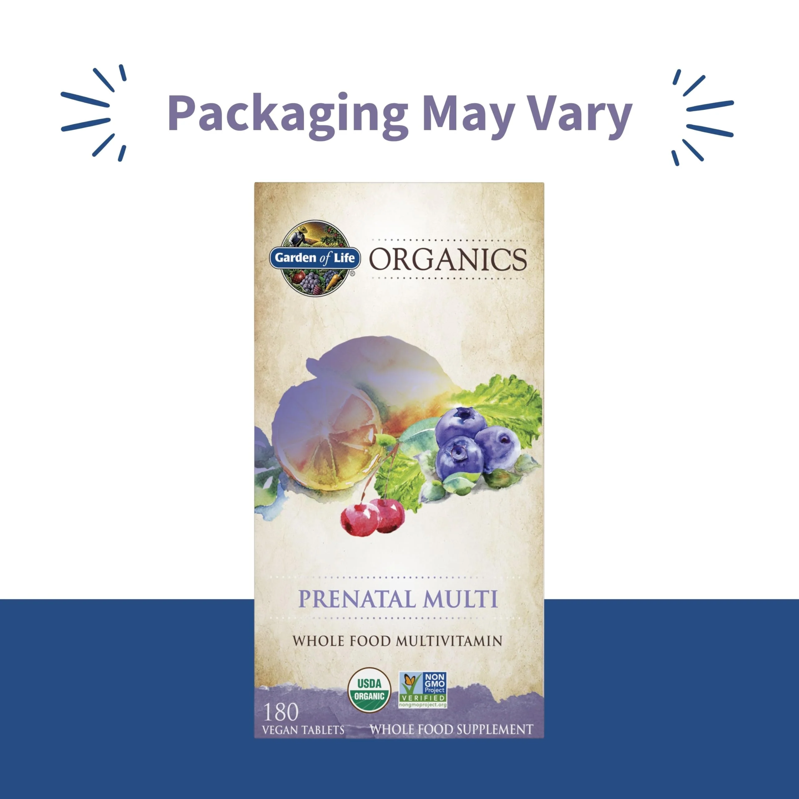 Garden of Life Organics Prenatal Multivitamin with Folate, B6, B12, D3 & Iron – Prenatal Vitamins for Women with Energy Metabolism Support for Healthy Fetal Development, Non-GMO, Vegan, 60 Servings - Image 2