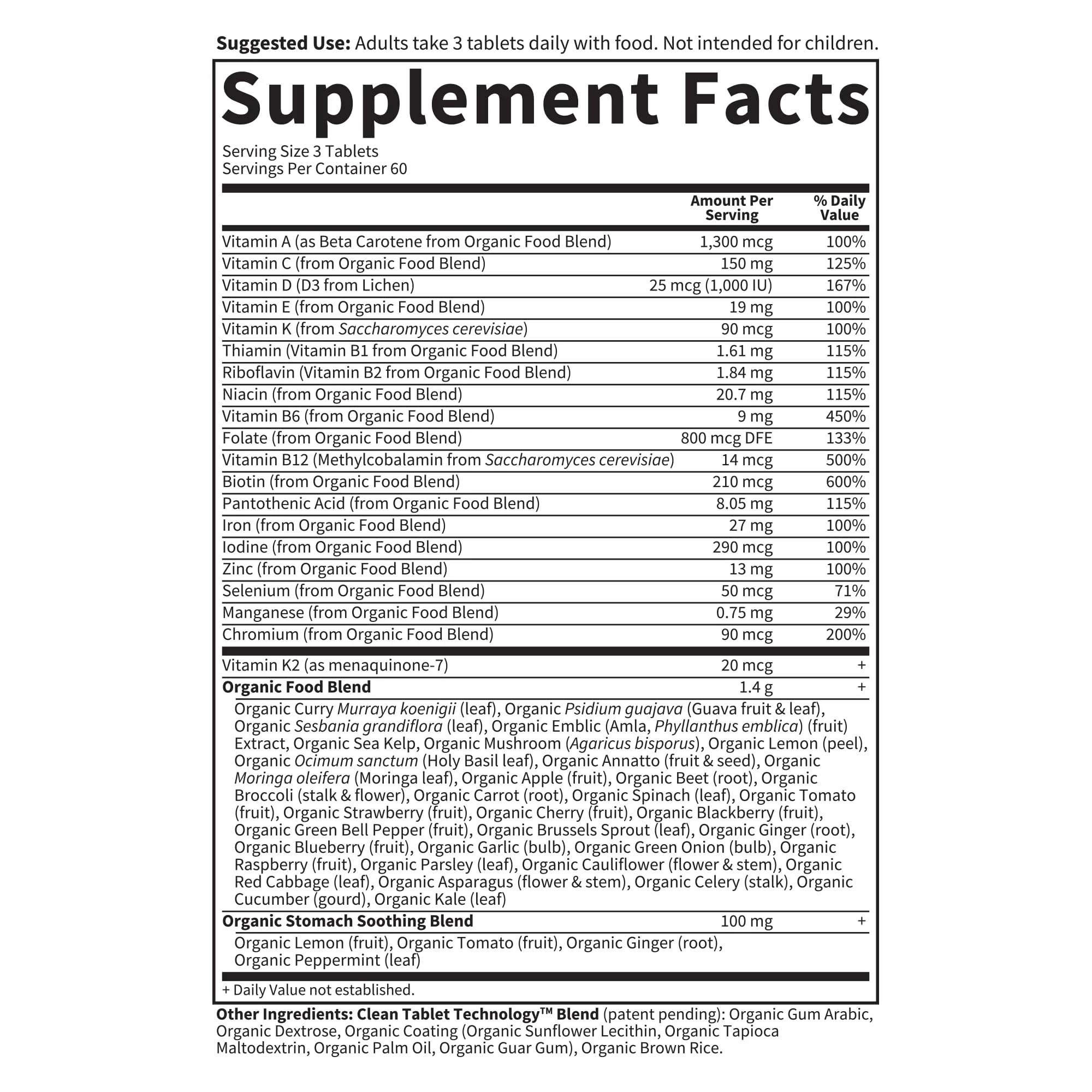 Garden of Life Organics Prenatal Multivitamin with Folate, B6, B12, D3 & Iron – Prenatal Vitamins for Women with Energy Metabolism Support for Healthy Fetal Development, Non-GMO, Vegan, 60 Servings - Image 6