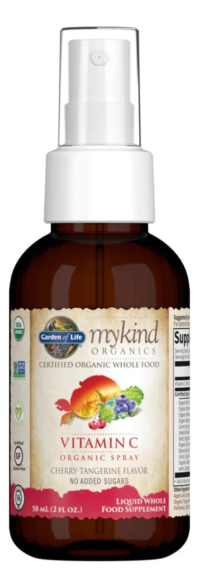 Garden of Life Organics Vitamin C Spray for Kids and Adults - Cherry Tangerine, Vitamin C Supplement, Antioxidant for Immune Support and Skin Health, 2 fl oz Liquid Drops - Image 6