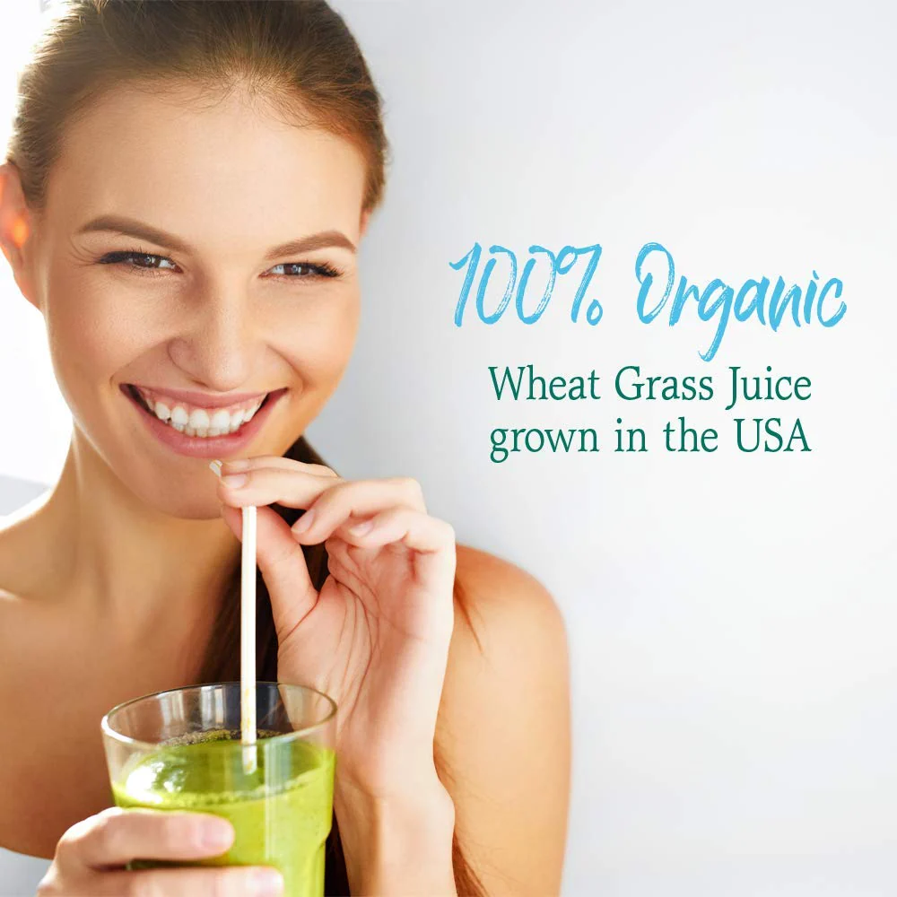 Garden of Life Raw Organic Perfect Food 100% Organic USA Wheat Grass Juice - Juiced Green Superfood Greens Powder, 60 Servings - Stevia-Free, Non-GMO, Vegan, Gluten Free Whole Food Dietary Supplement - Image 2