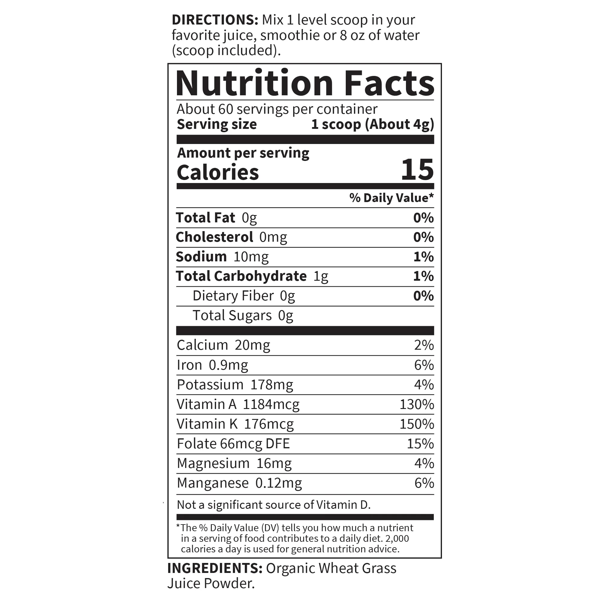 Garden of Life Raw Organic Perfect Food 100% Organic USA Wheat Grass Juice - Juiced Green Superfood Greens Powder, 60 Servings - Stevia-Free, Non-GMO, Vegan, Gluten Free Whole Food Dietary Supplement - Image 5