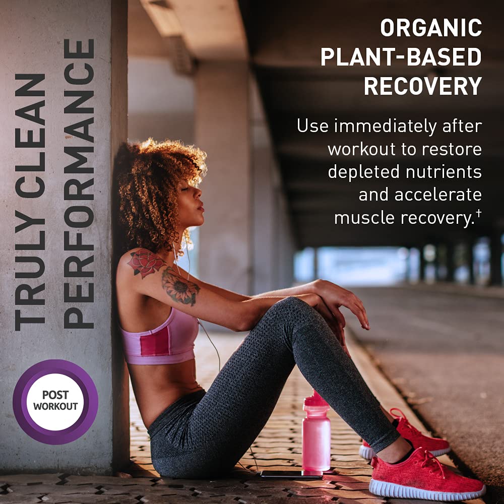Garden of Life Sport Organic Plant-Based Recovery Powder – Muscle Recovery Supplement for Women & Men with Vitamins and Magnesium, Non-GMO, Gluten-Free, BlackBerry Lemonade Flavor, 30 Servings - Image 7