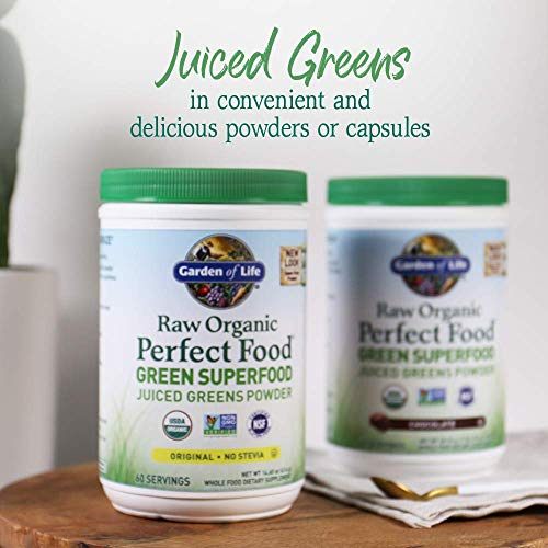 Garden of Life Super Greens Powder Smoothie & Mix, Probiotics & Digestive Enzymes for Digestive Health, Organic Superfoods Nutrition Fruit and Vegetables for Women & Men Energy, Original, 60 Servings - Image 2