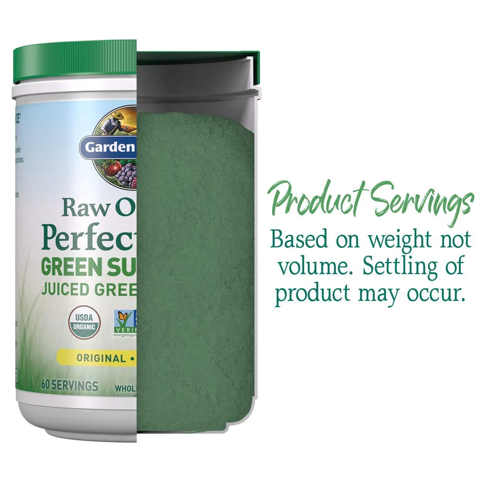 Garden of Life Super Greens Powder Smoothie & Mix, Probiotics & Digestive Enzymes for Digestive Health, Organic Superfoods Nutrition Fruit and Vegetables for Women & Men Energy, Original, 60 Servings - Image 8