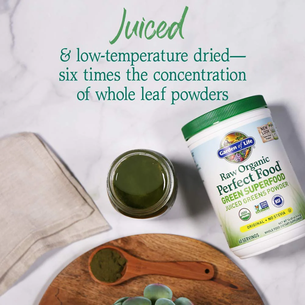 Garden of Life Super Greens Powder Smoothie & Mix, Probiotics & Digestive Enzymes for Digestive Health, Organic Superfoods Nutrition Fruit and Vegetables for Women & Men Energy, Original, 60 Servings - Image 9